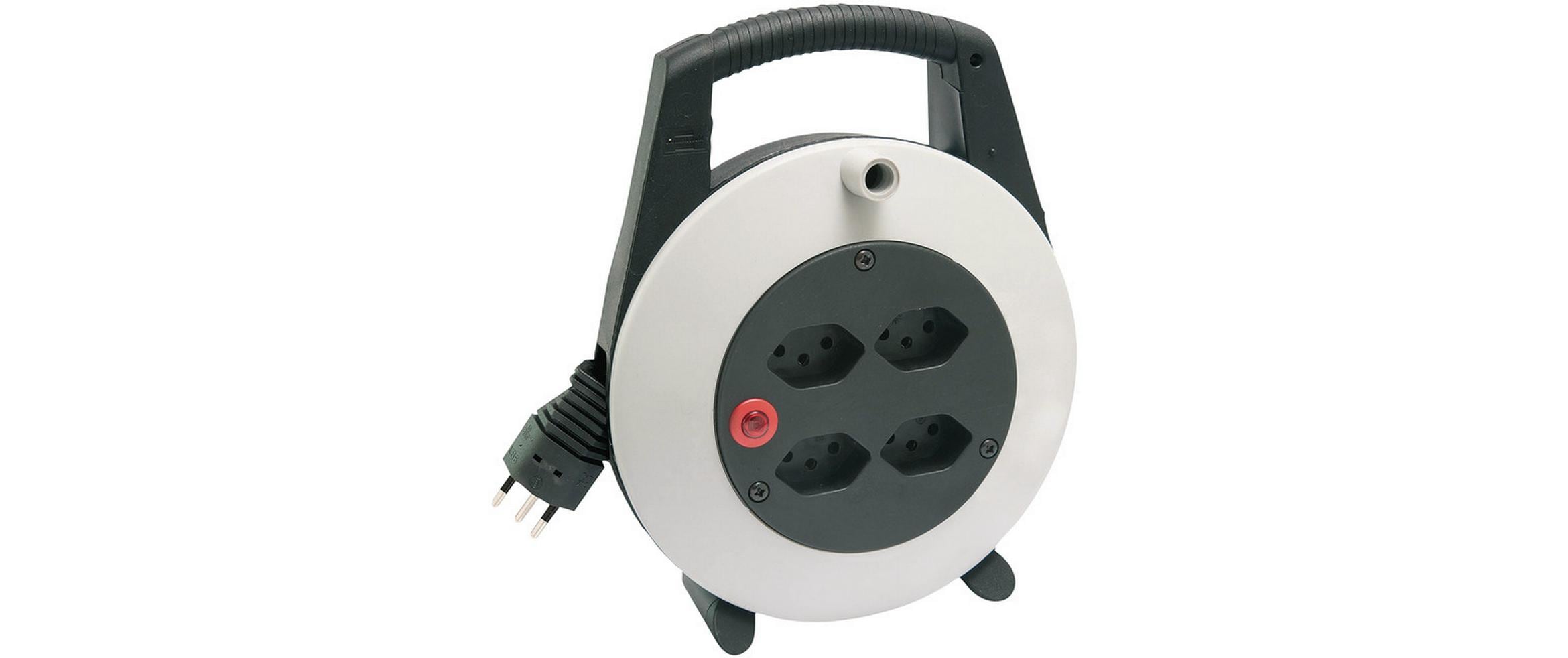 Brennenstuhl Kabelbox Vario-Line 4x T13 10 m, Lichtgrau