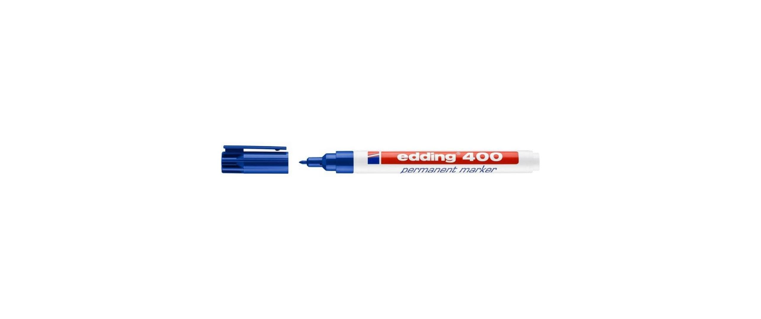 edding Permanent-Marker 400 Blau, im Blister