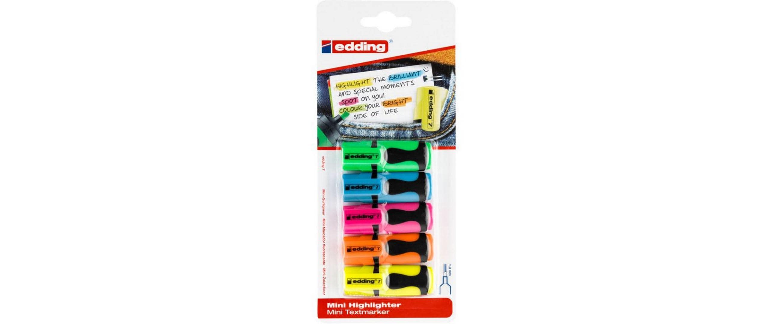 edding Textmarker Mini Mehrfarbig