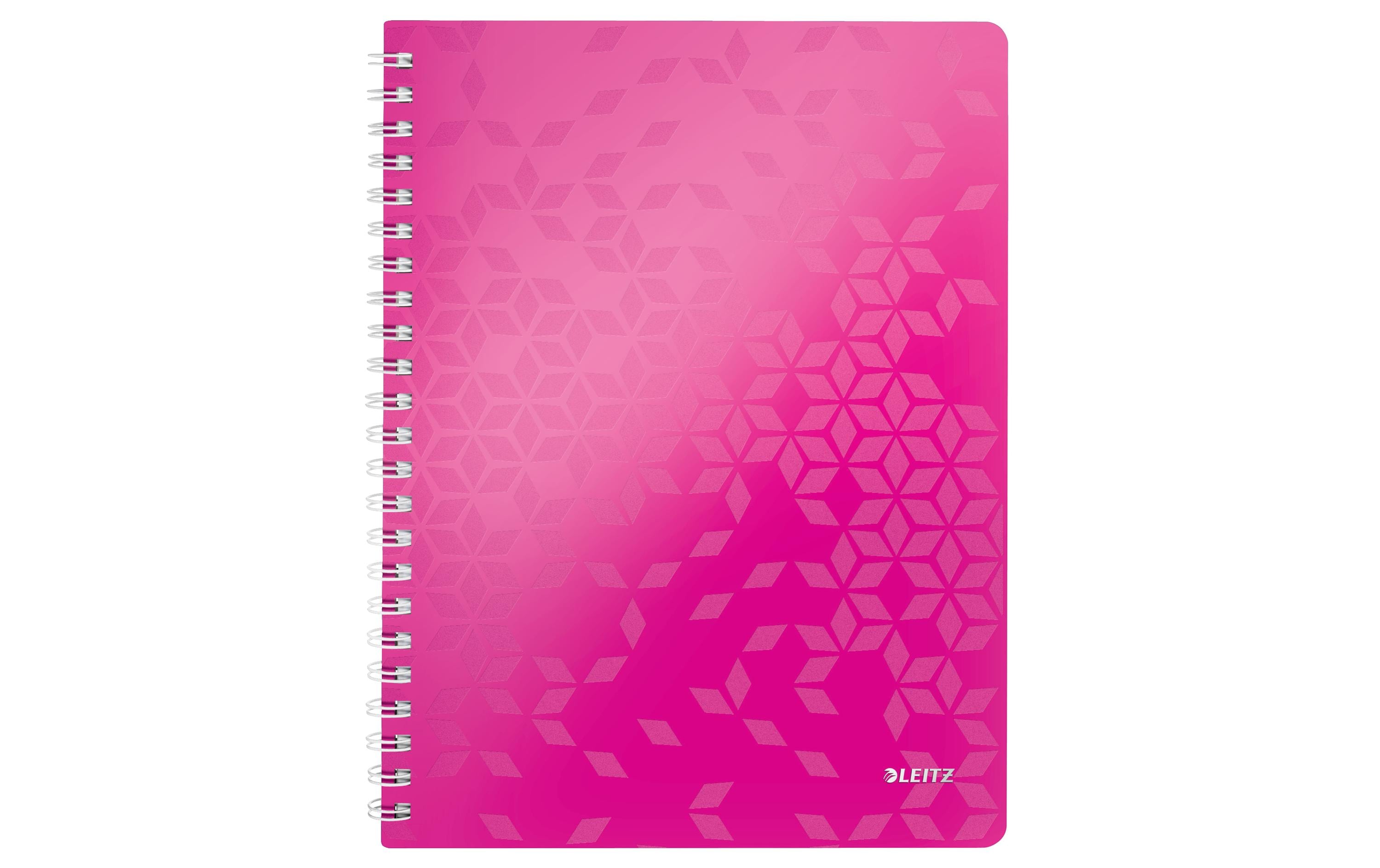 Leitz Notizheft Wow College A4, Kariert, Pink