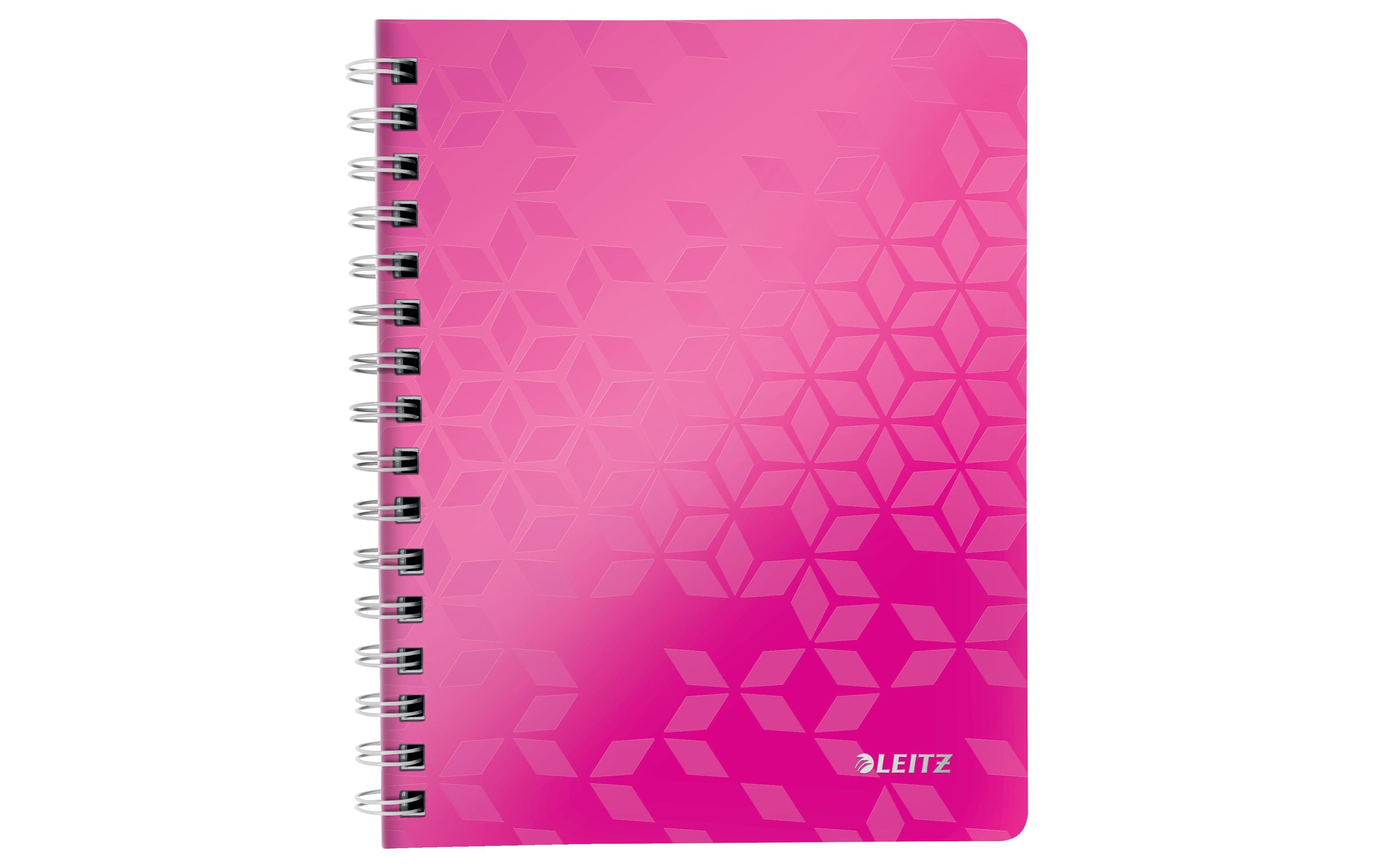Leitz Notizheft WOW College A5, Kariert, Pink