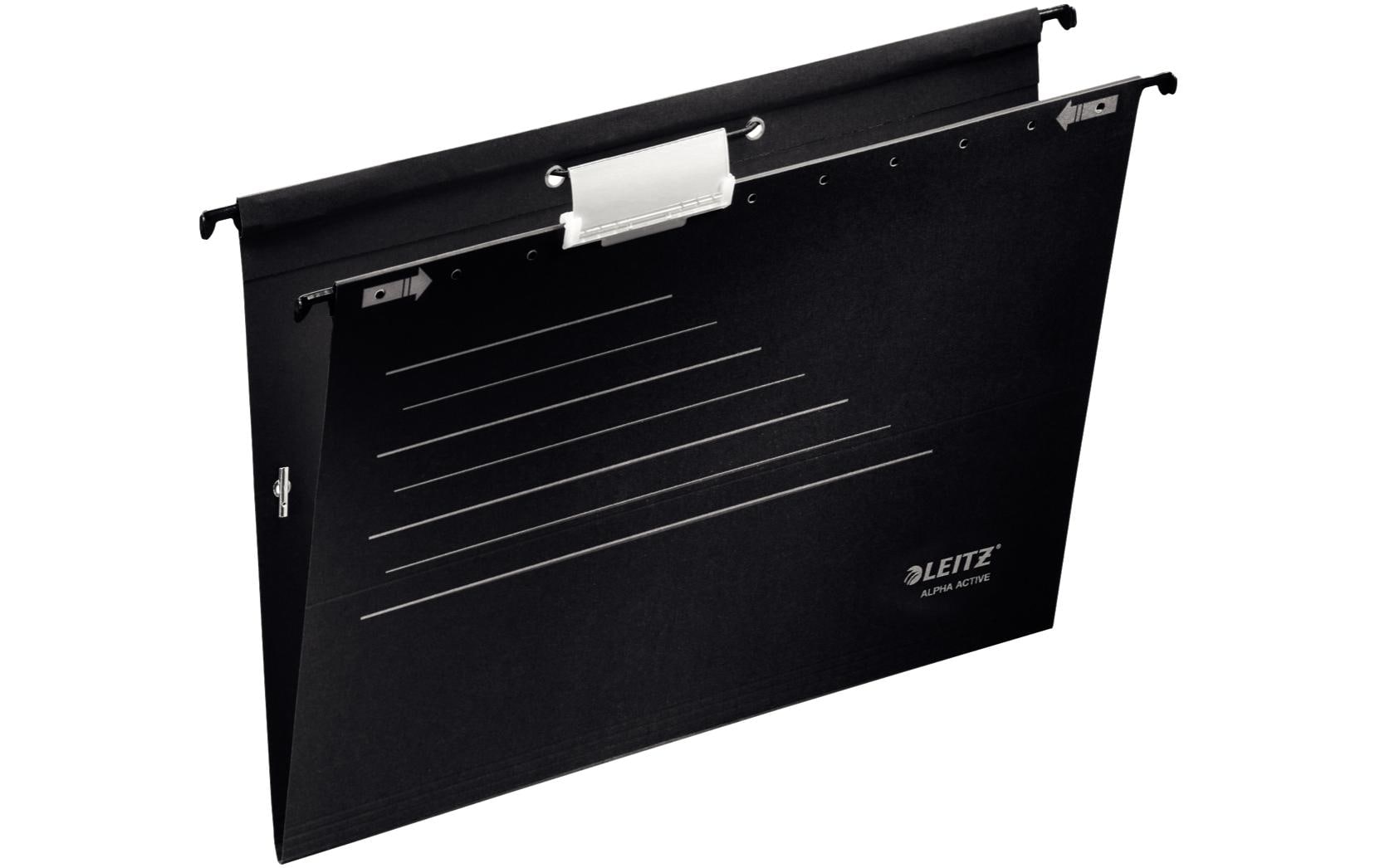 Leitz Hängeregister Alpha Active Schwarz, 5 Stück