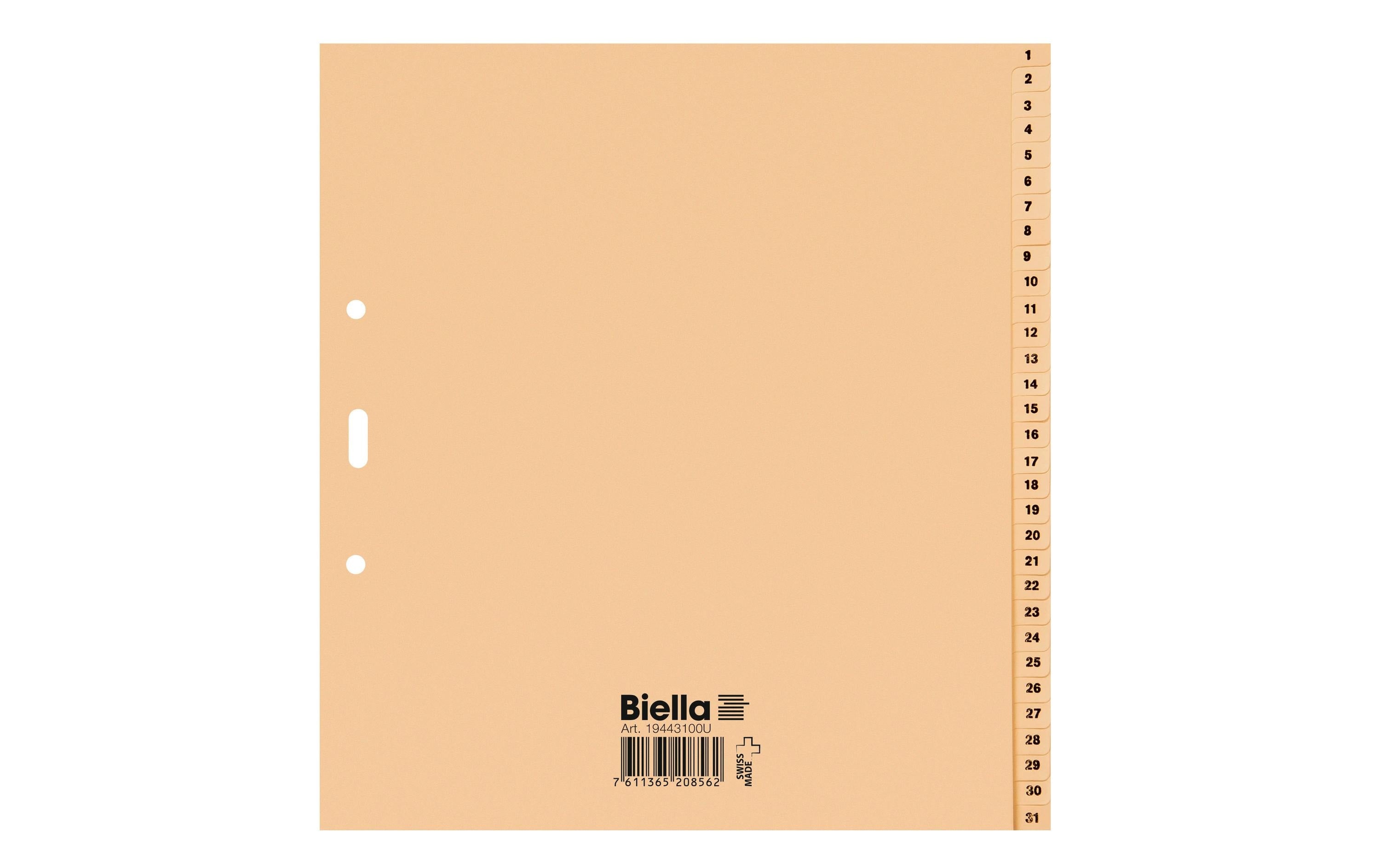 Biella Register A4, 1-31