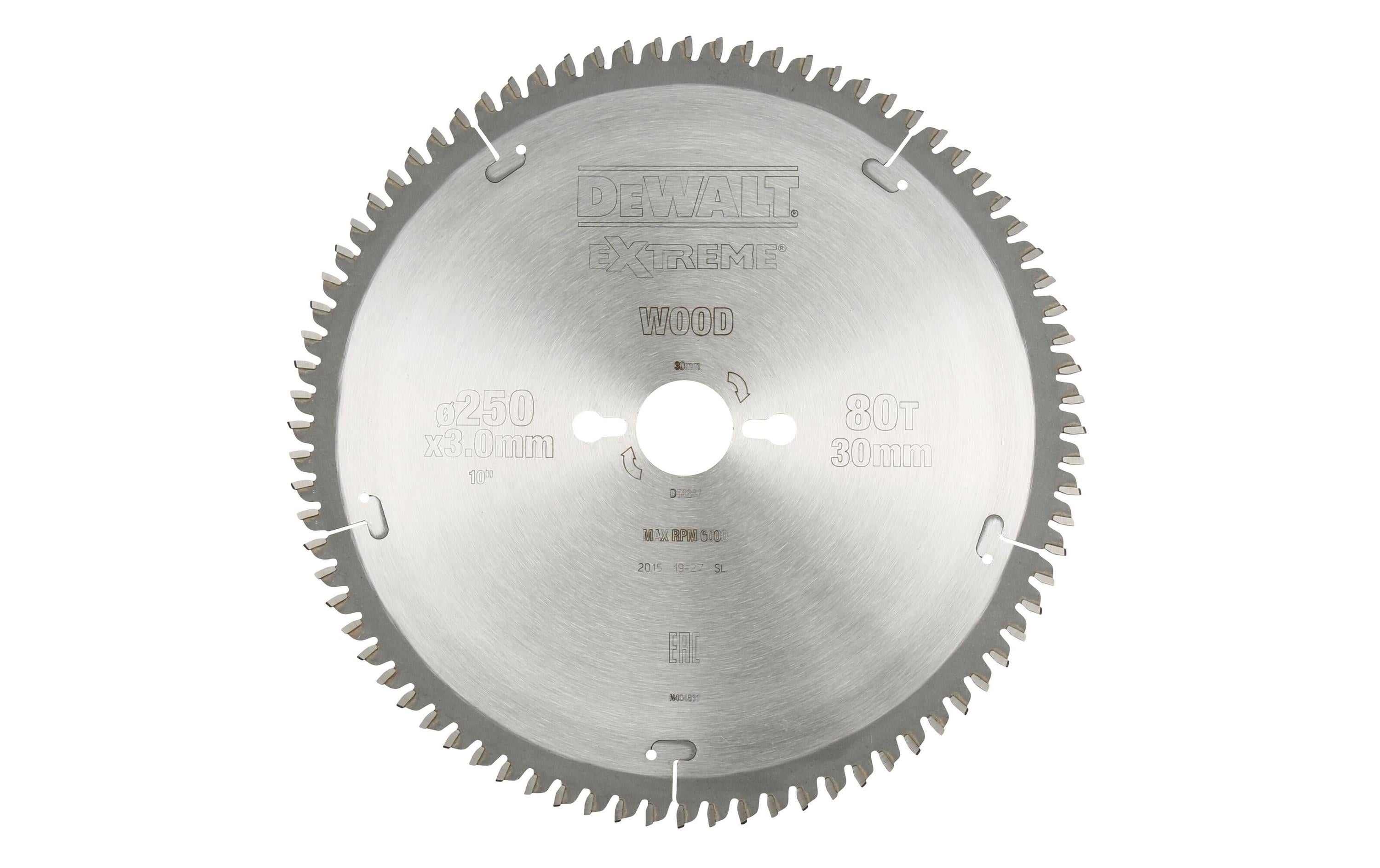 DEWALT Kreissägeblatt 250 x 30 mm, 80 TFZ