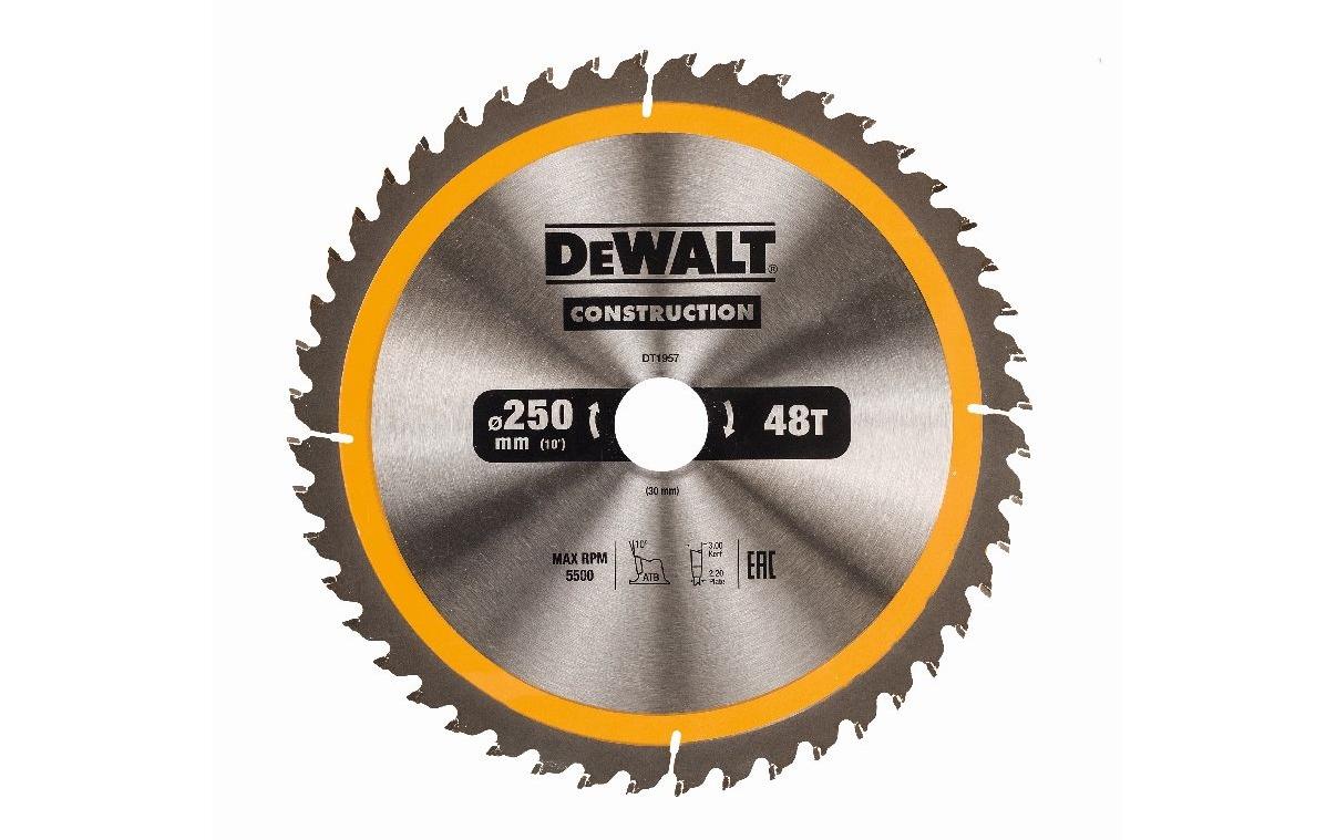 DEWALT Kreissägeblatt 250 x 30 mm, 48 WZ