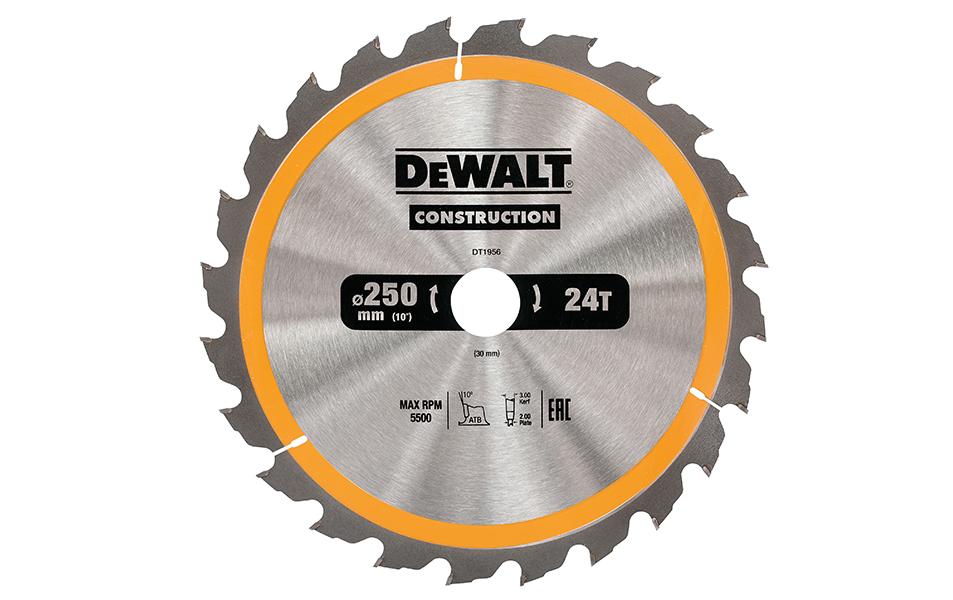 DEWALT Kreissägeblatt 250 x 30 mm, 24 WZ