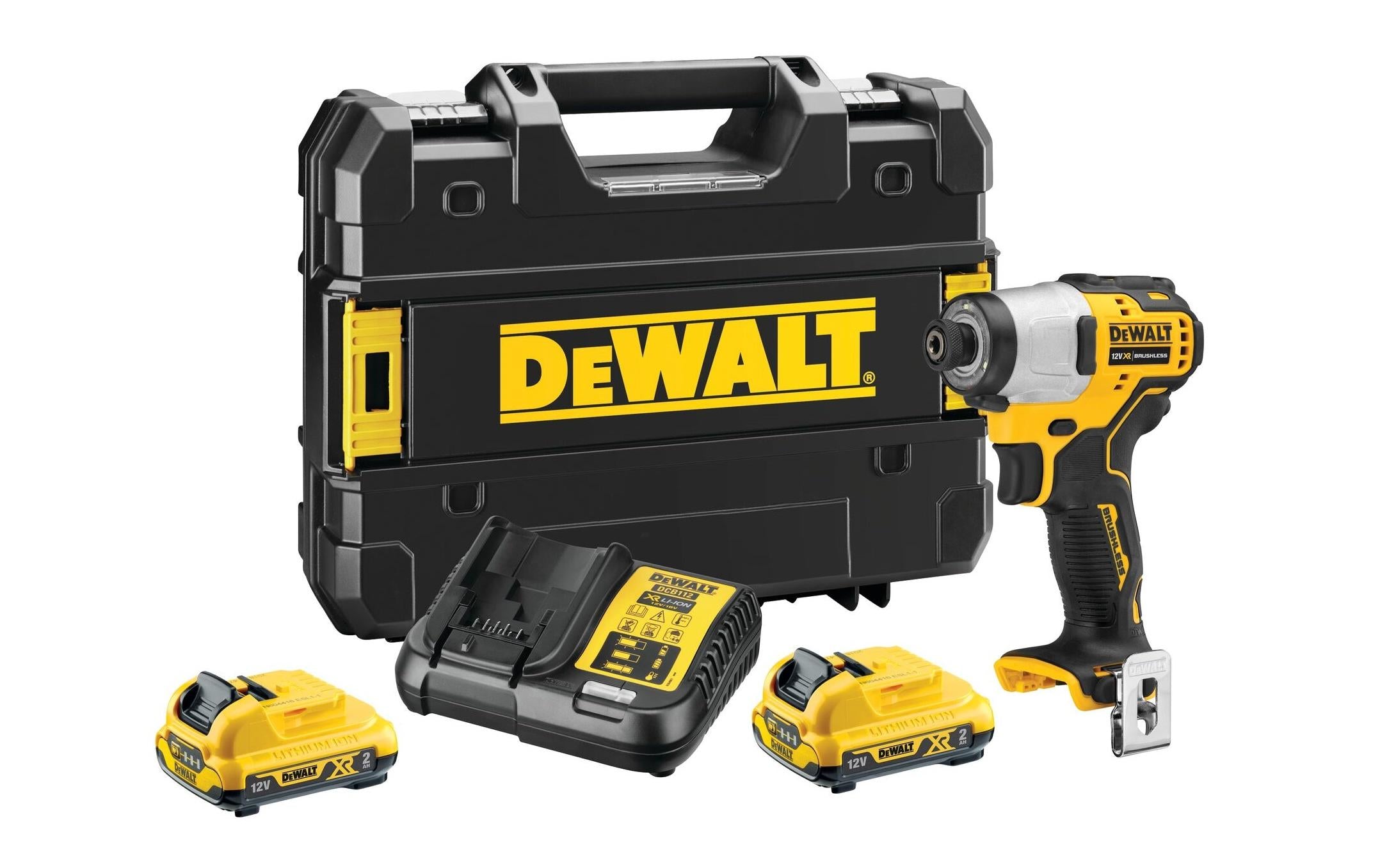 DEWALT Akku-Schlagschrauber 12 V 1/4, 2x 2 Ah Akku, Kit