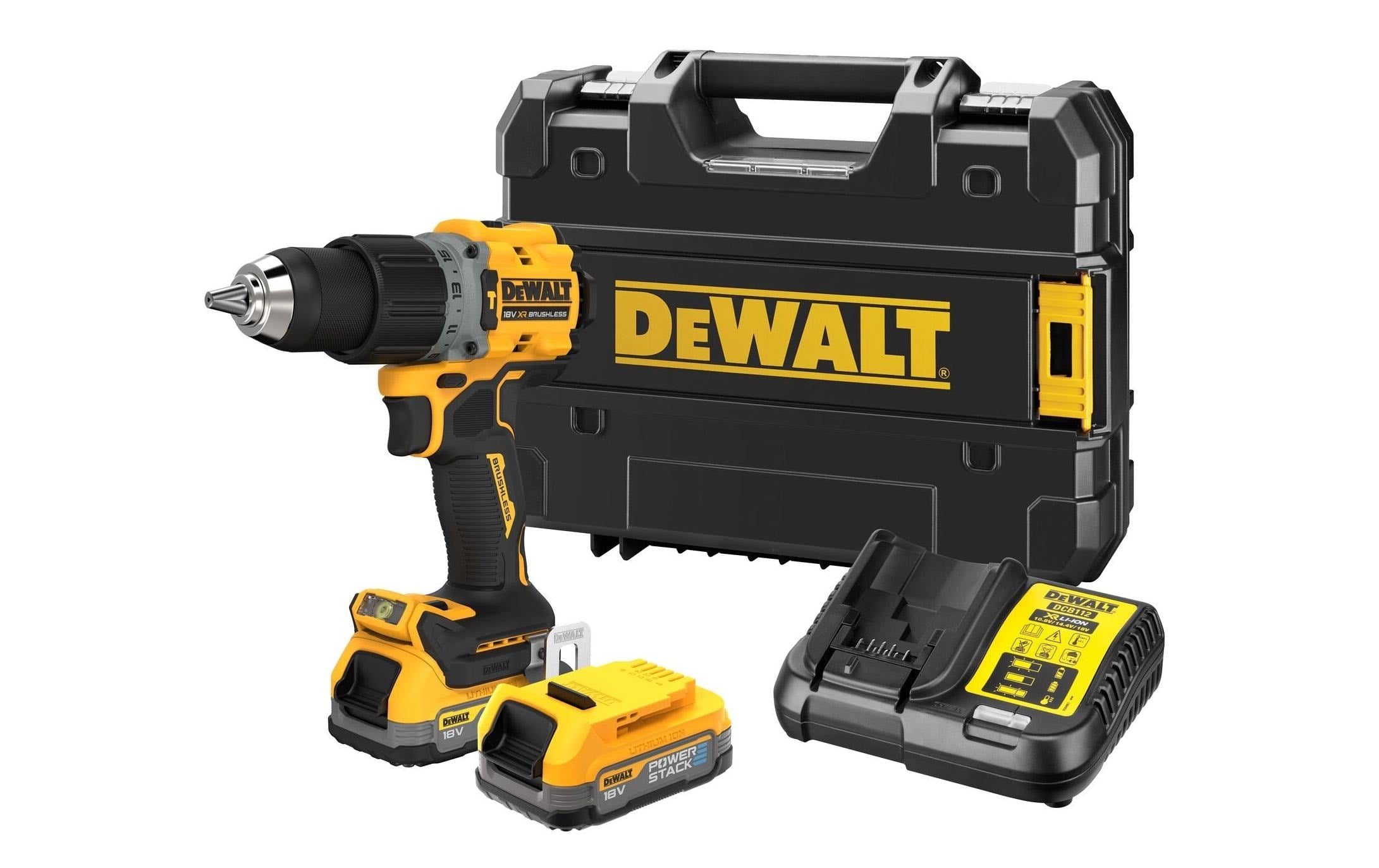 DEWALT Akku-Schlagbohrschrauber 18 V, 2x 1.7 Ah Akku, Kit