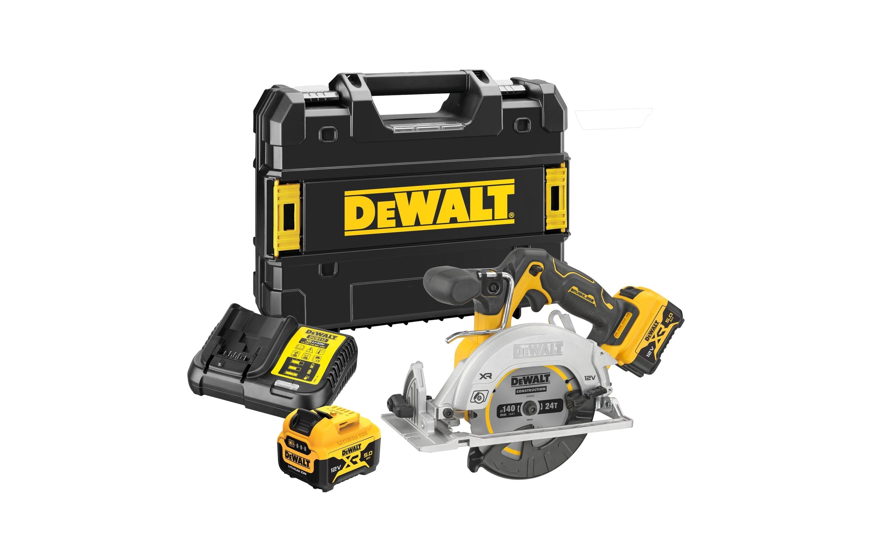 DEWALT Akku-Handkreissäge 12 V, 2x 3 Ah Akku, Kit