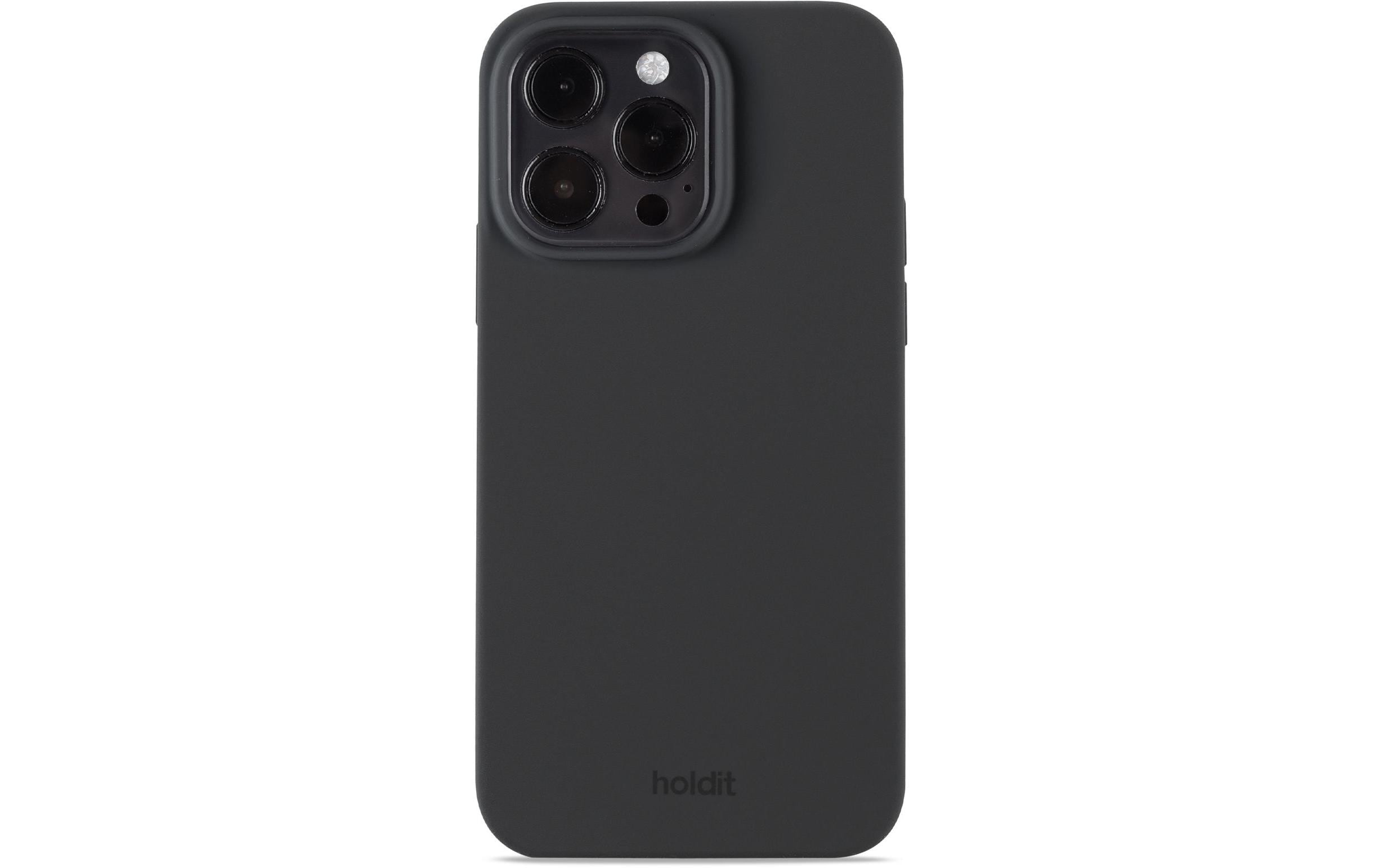 Holdit Back Cover Silicone iPhone 14 Pro Max Schwarz