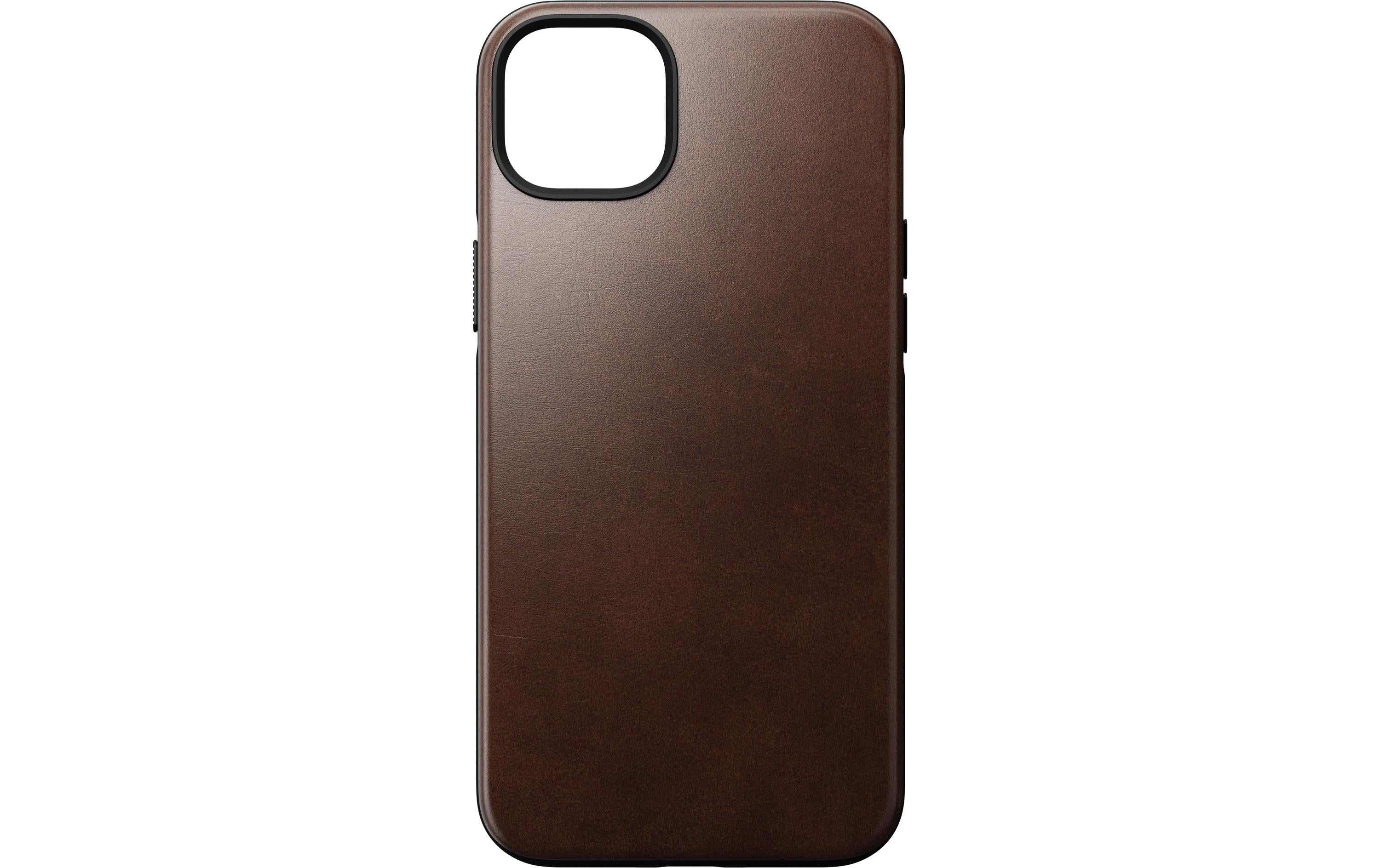 Nomad Back Cover Modern Leather Horween iPhone 14 Plus Braun