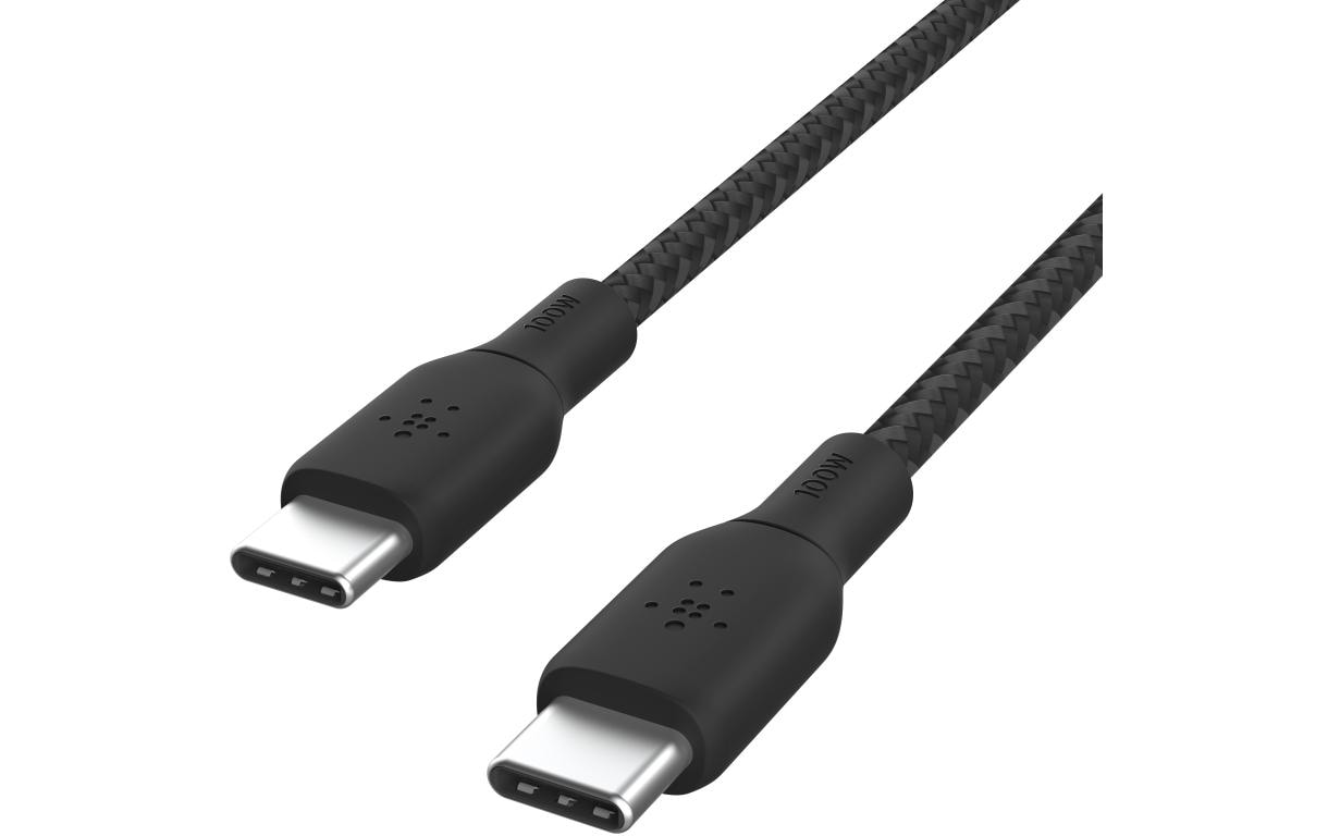 Belkin USB-Kabel Boost Charge 100 W USB C - USB C 2 m Schwarz
