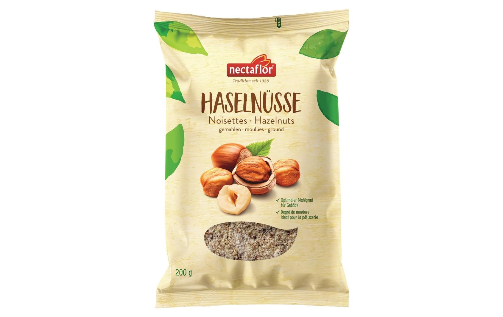 Nectaflor Backzutat Haselnüsse gemahlen 200 g