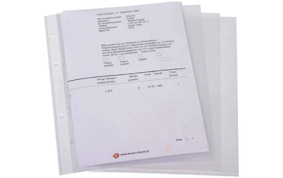 office focus Zeigetasche Office Focus A5 Transparent, 100 Stück