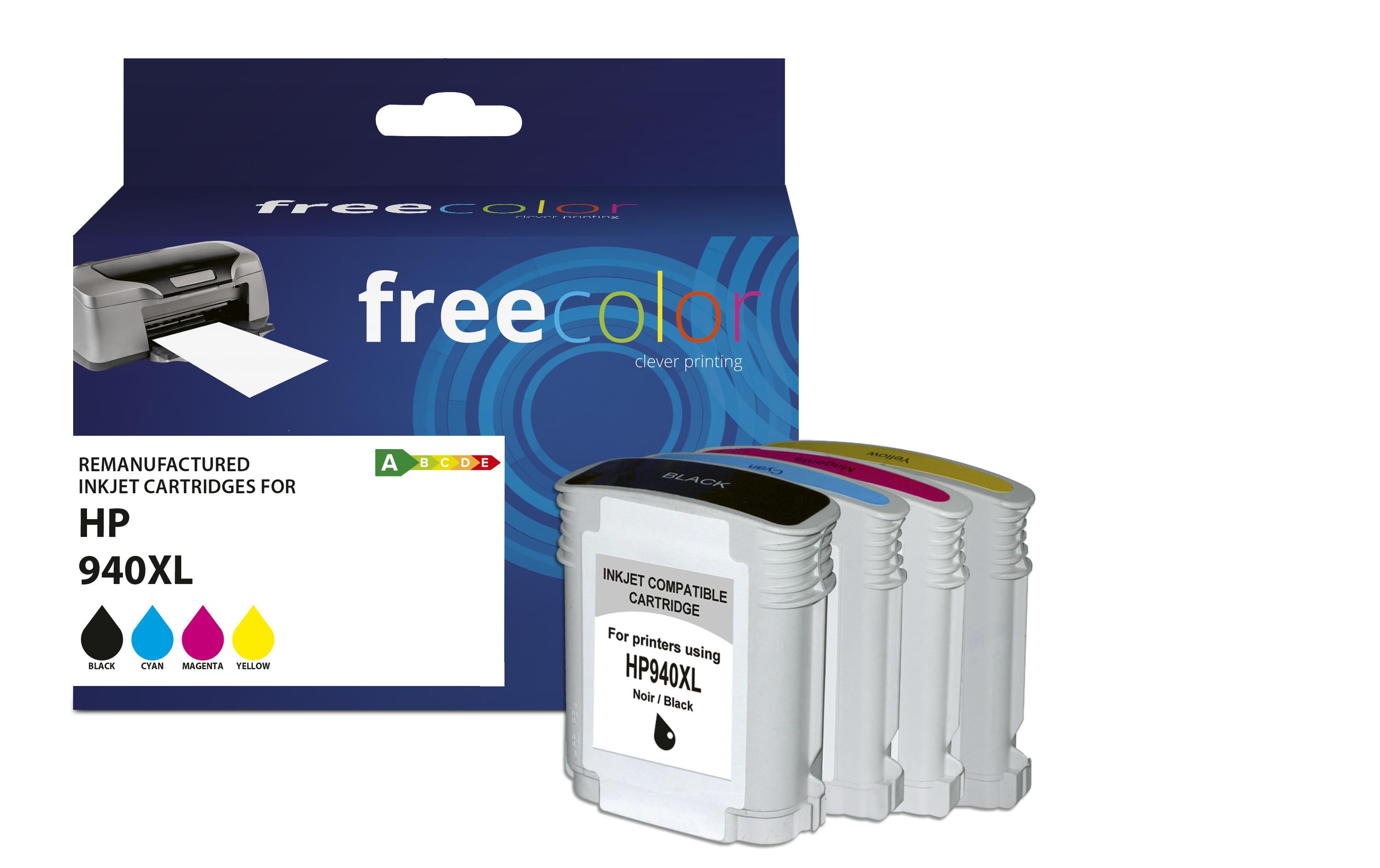 Freecolor Tinte HP No. 940 XL Multipack Color