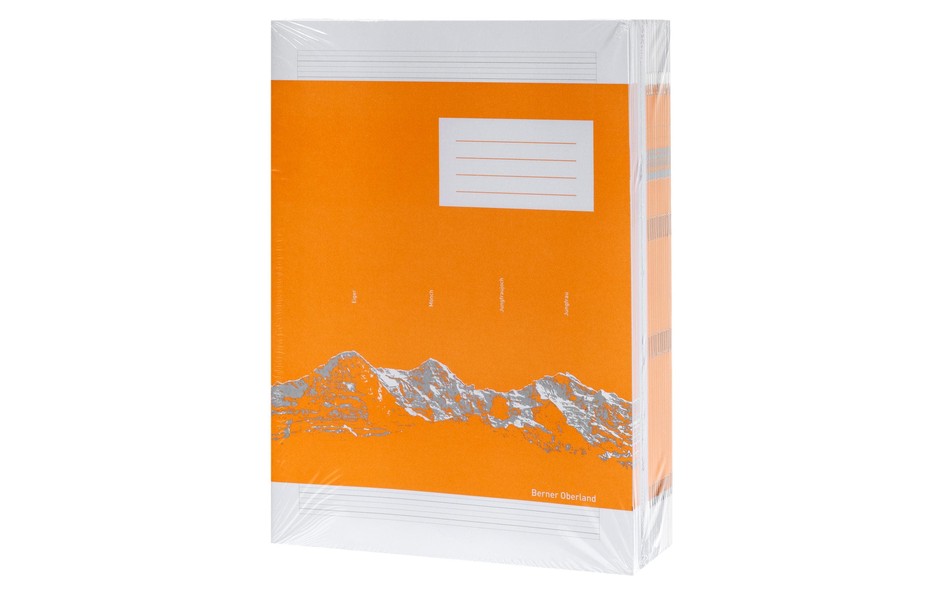 ingold-biwa Schulheft A4, Liniert, Orange, 25 Stück