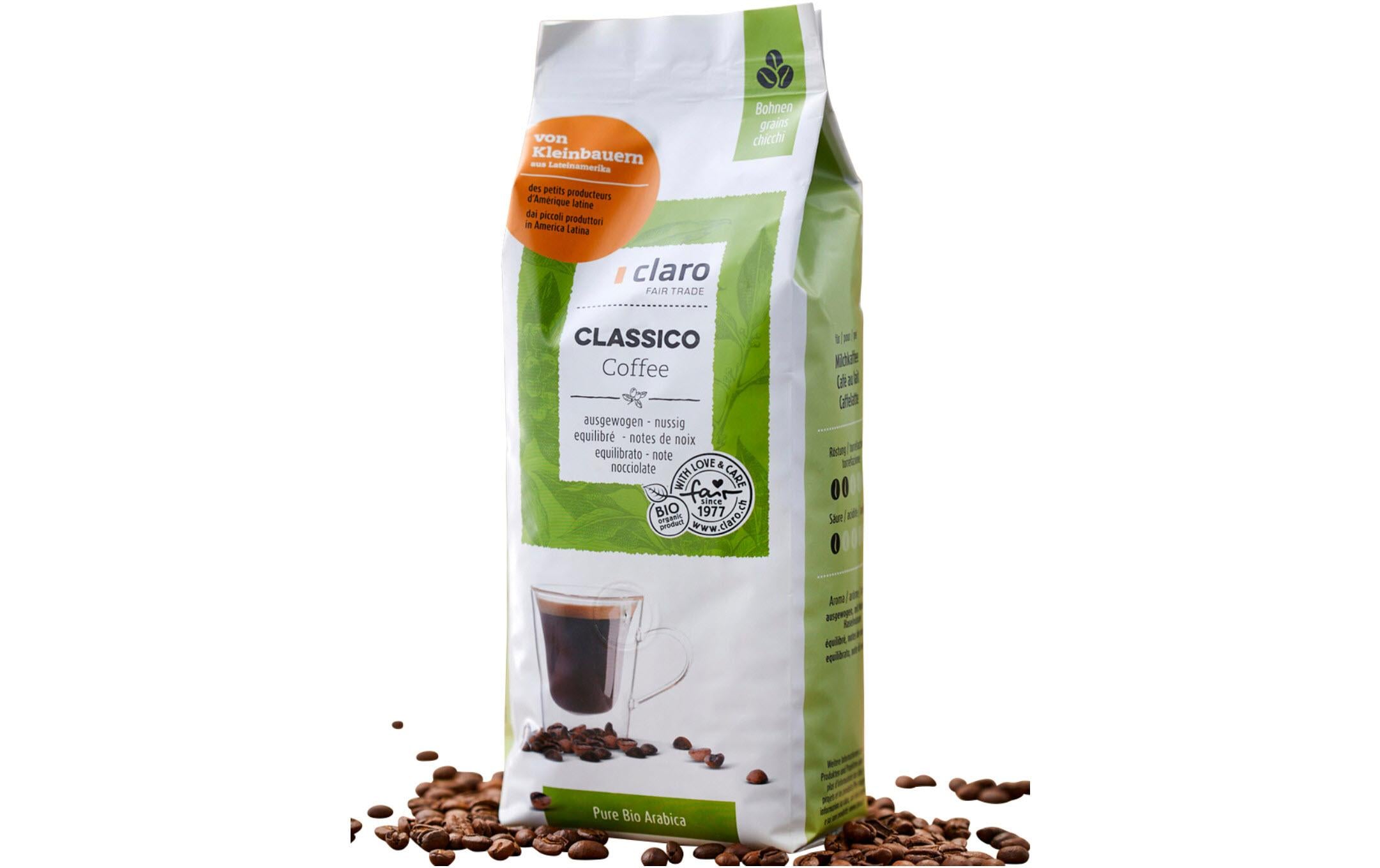 Claro Kaffeebohnen Classico 500 g