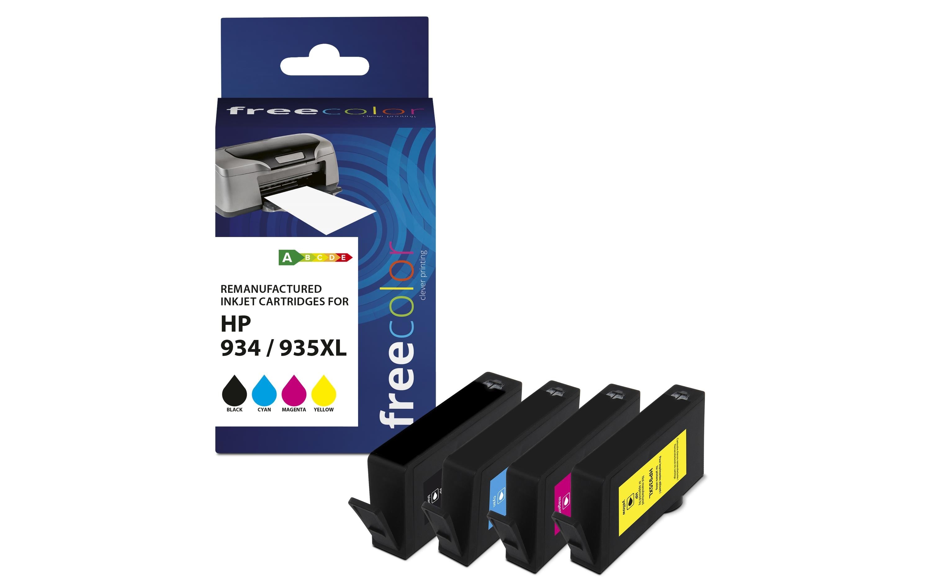 Freecolor Tinte HP No. 934/935 XL Multipack Color
