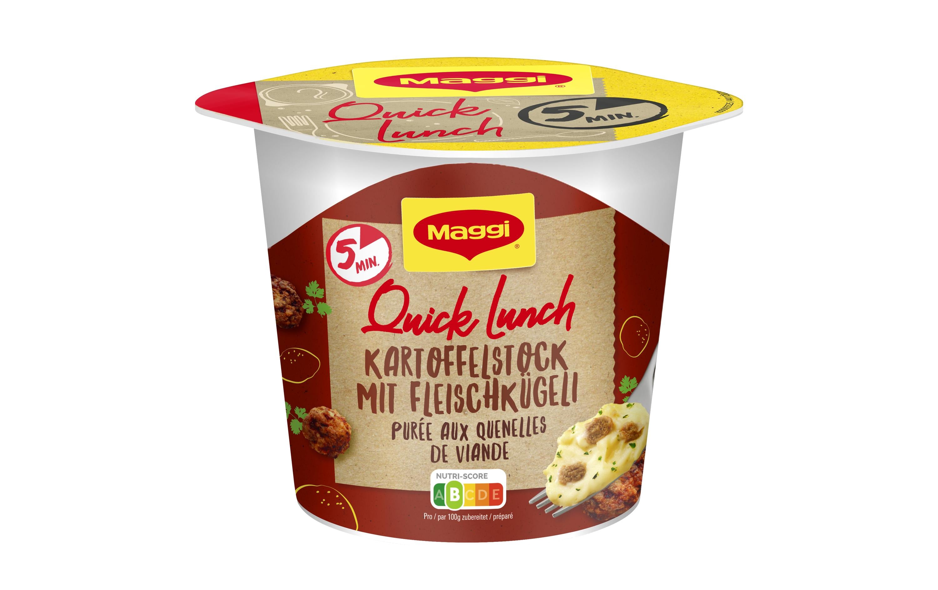Maggi Quick Lunch Kartoffelstock mit Fleischkügeli 46 g