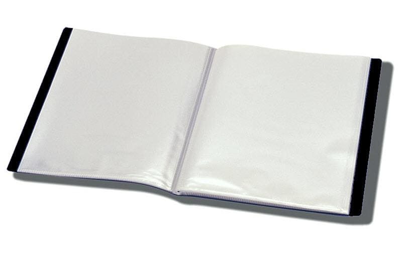 Büroline Sichtbuch A4, 20 Taschen Schwarz