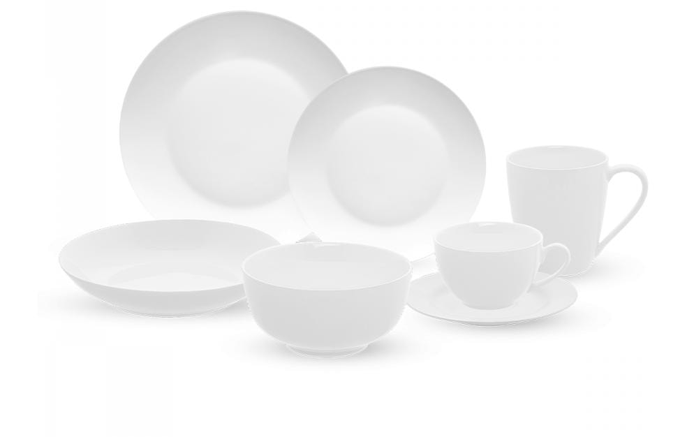 Sola Speise-Service Flow Lunasol Coupe 28-teilig, Weiss
