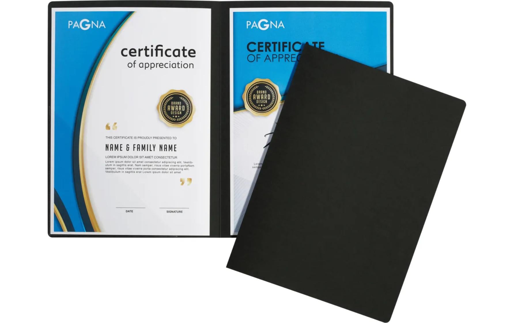 Pagna Präsentationsmappe Perfect A4, Schwarz, 1 Stück