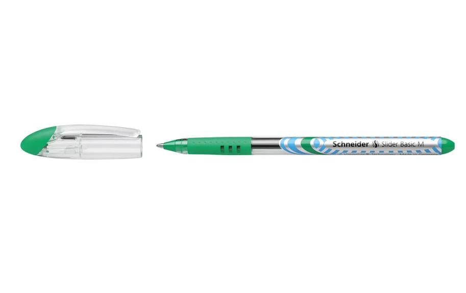 Schneider Kugelschreiber Slider Basic 1 mm, Grün/Silber