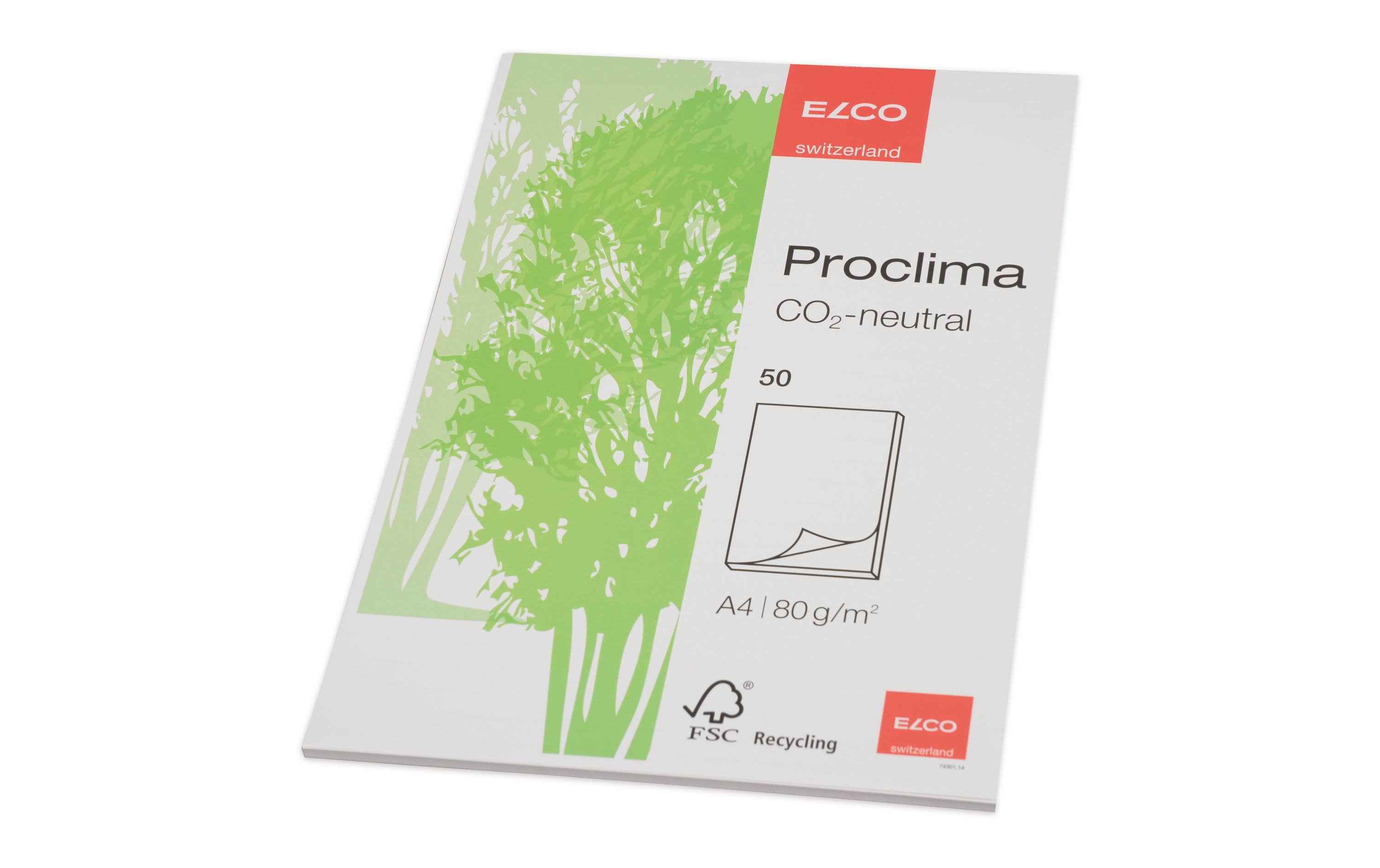 ELCO Notizblock Proclima A4, Blanko, 50 Blatt