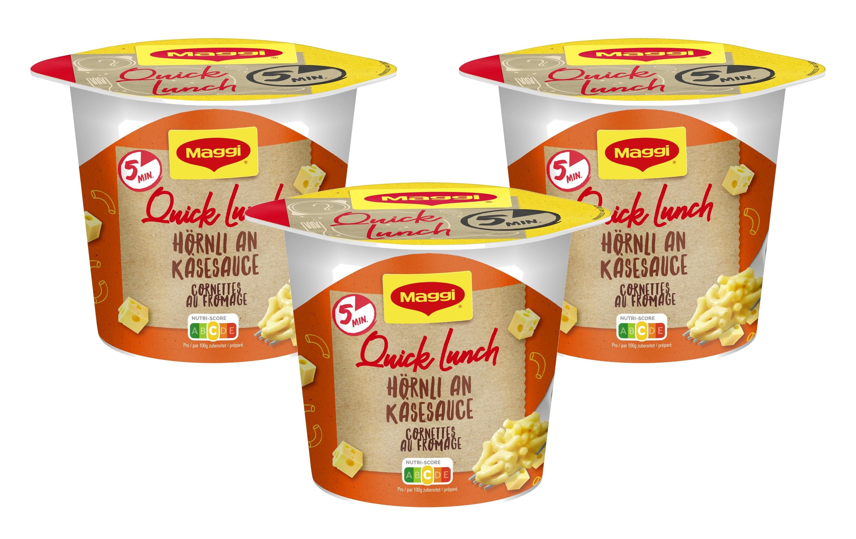 Maggi Quick Lunch Hörnli an Käsesauce 3 x 63 g