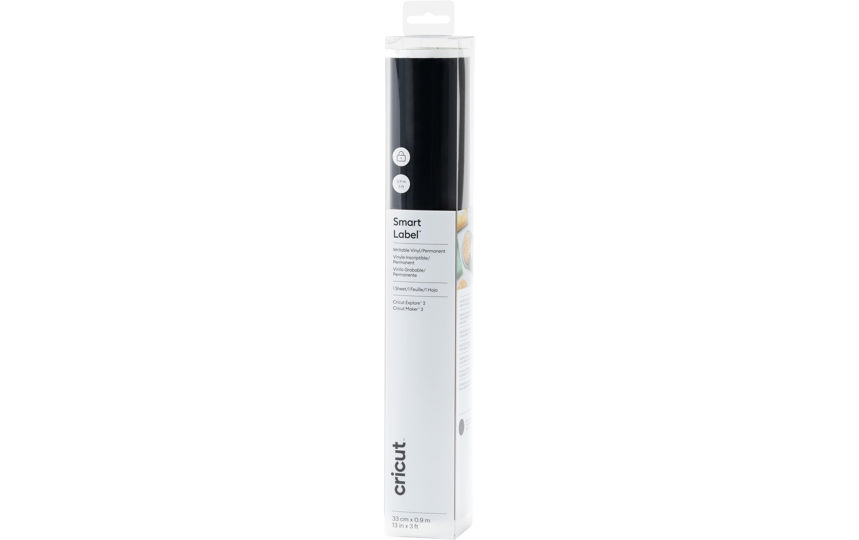 Cricut Vinylfolie Smart beschreibbar Schwarz