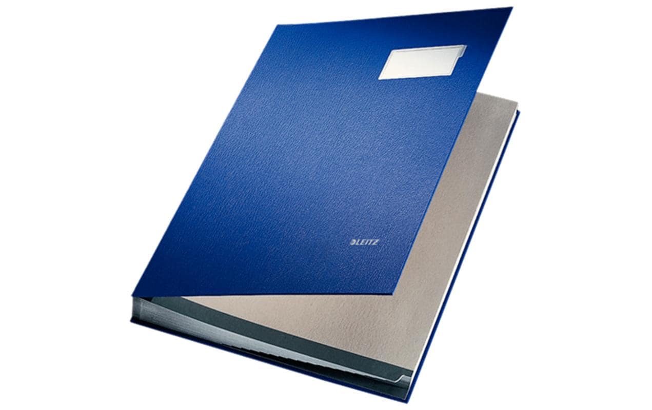 Leitz Unterschriftenmappe Unterschriftsmappe PP A4, Blau