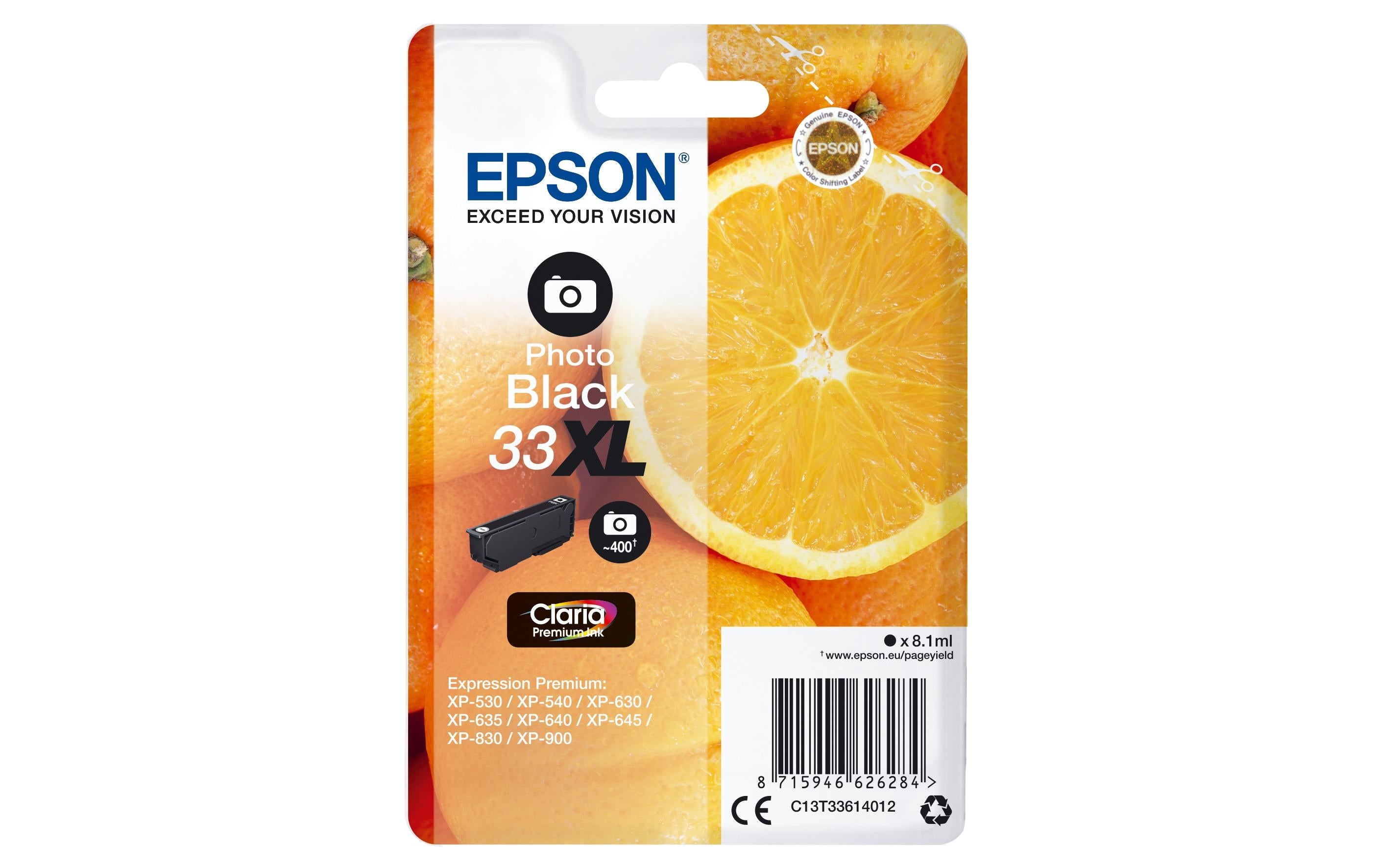 Epson Tinte 33XL / C13T33614012 Photo Black