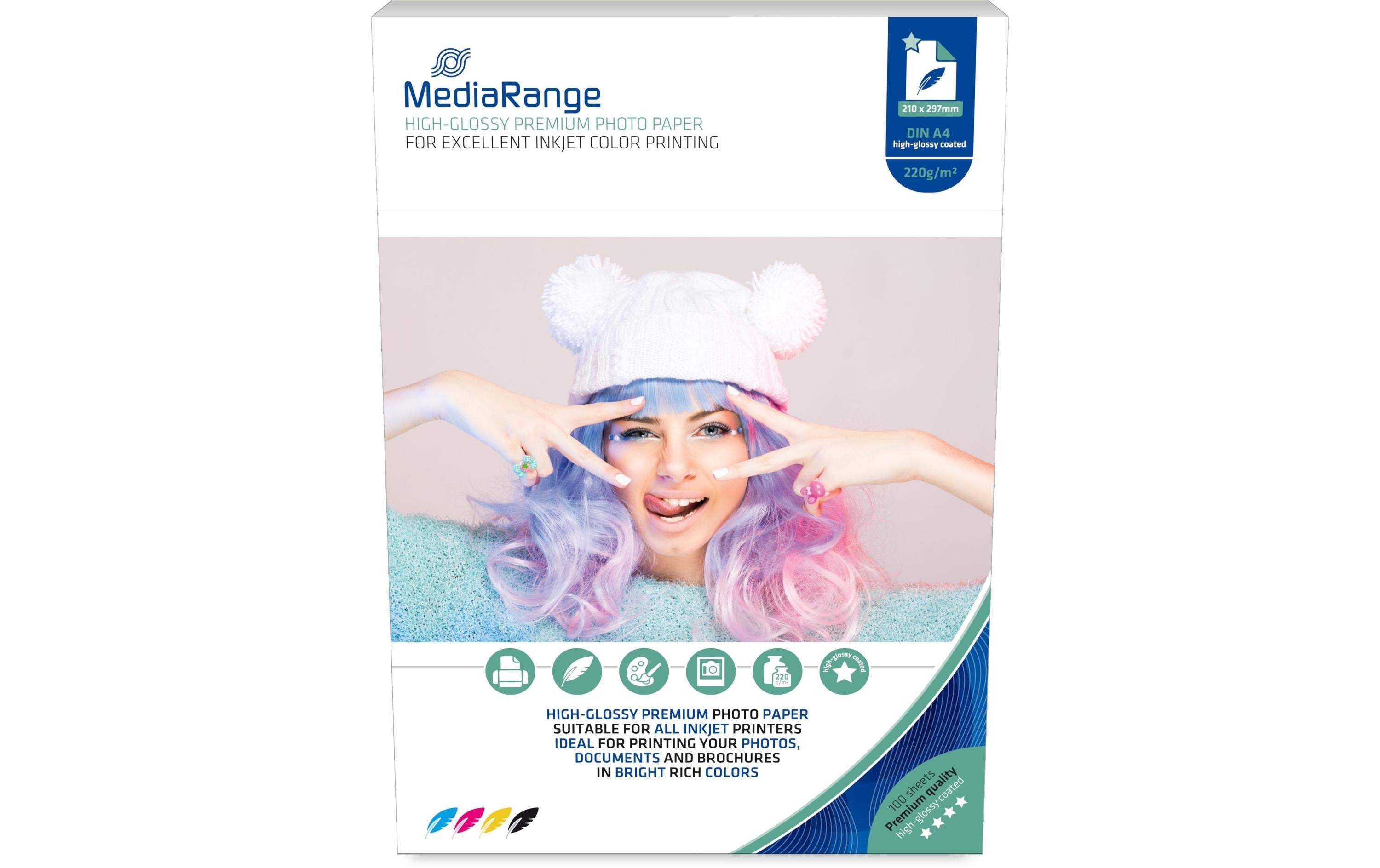 MediaRange Fotopapier A4 220 g/m² 100 Stück