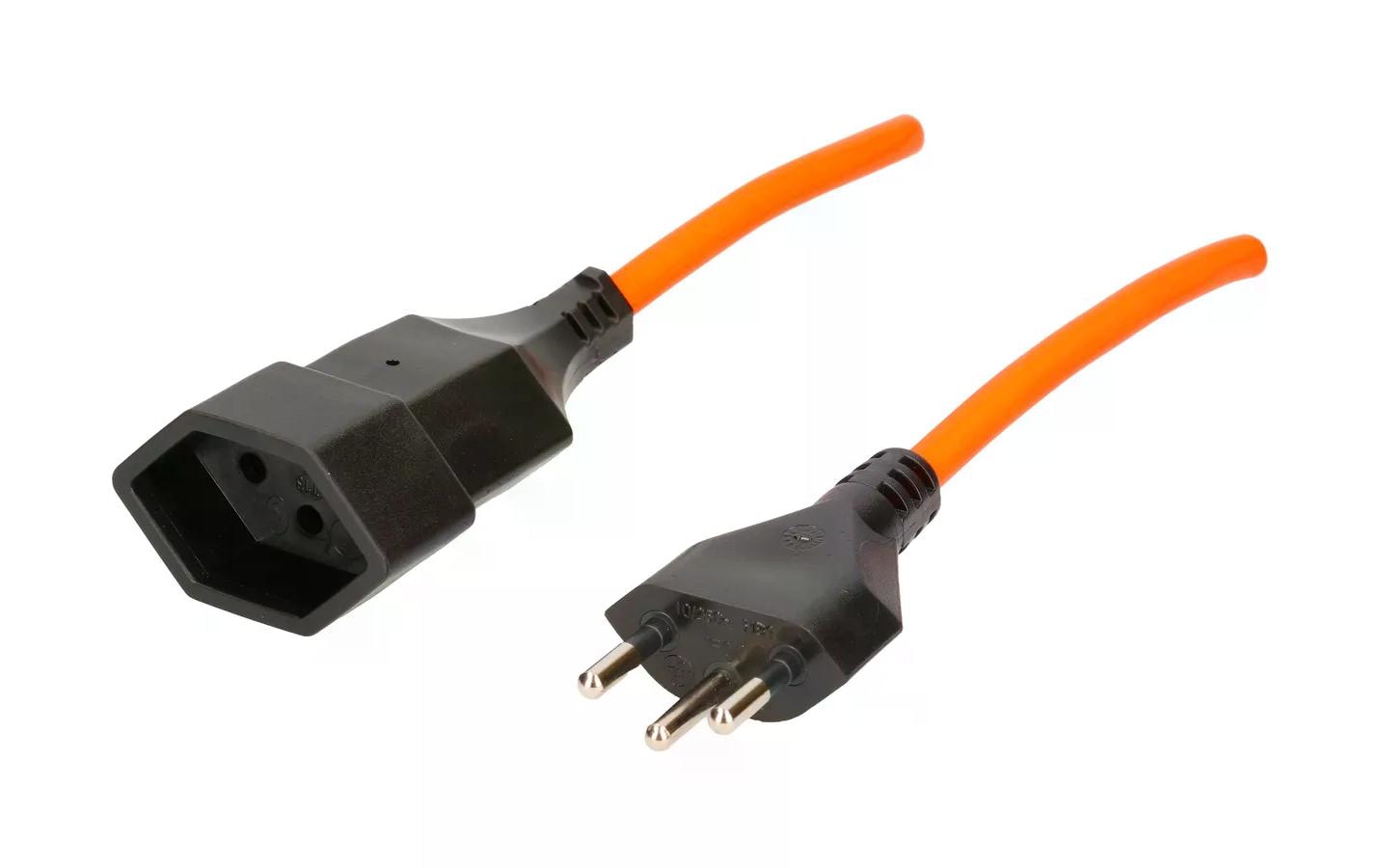 Max Hauri Verlängerungskabel 10 m T13 - T12, Orange