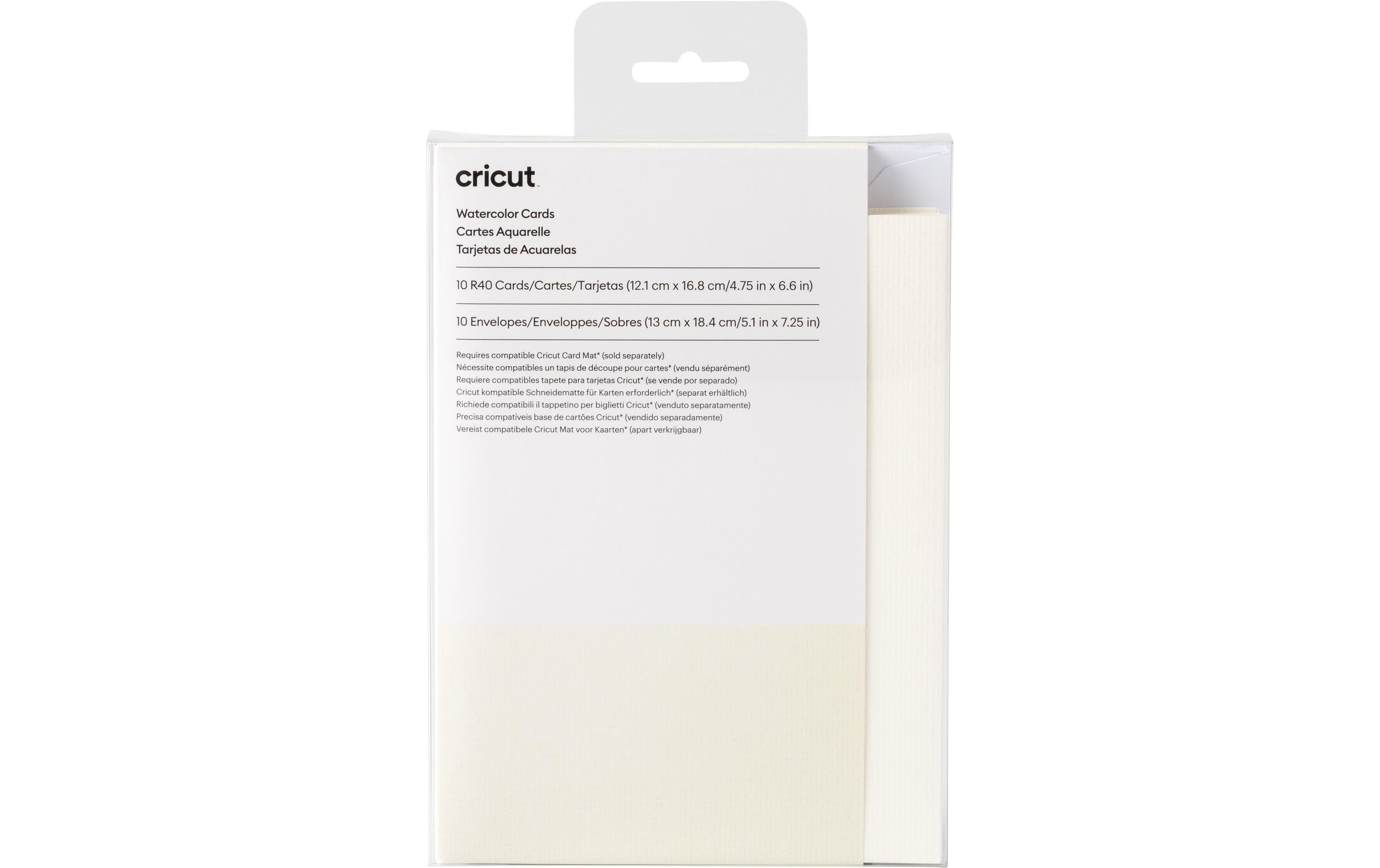 Cricut Blankokarte für Wasserfarben R40 10 Stück