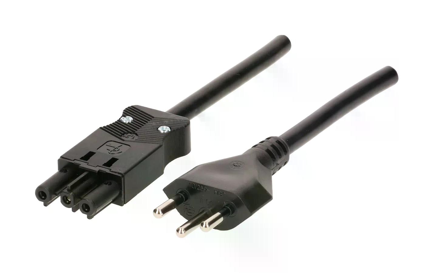 Max Hauri Anschlusskabel 10 m AC 166 - T12, Schwarz