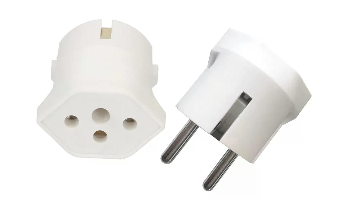 Max Hauri Fixadapter Schuko auf T13, Weiss