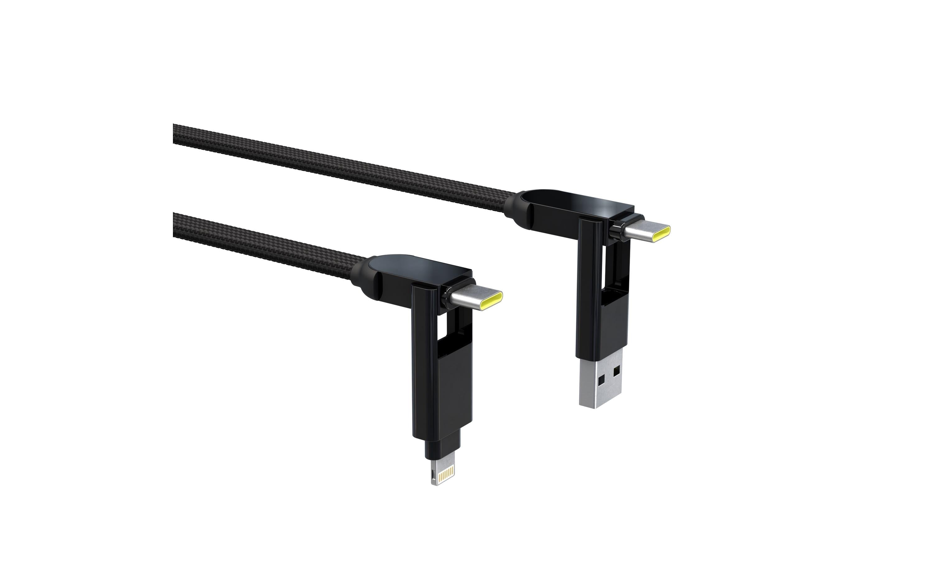 RollingSquare inCharge XL, 6in1, USB-A/-C, Micro-USB, Lightning 2 m