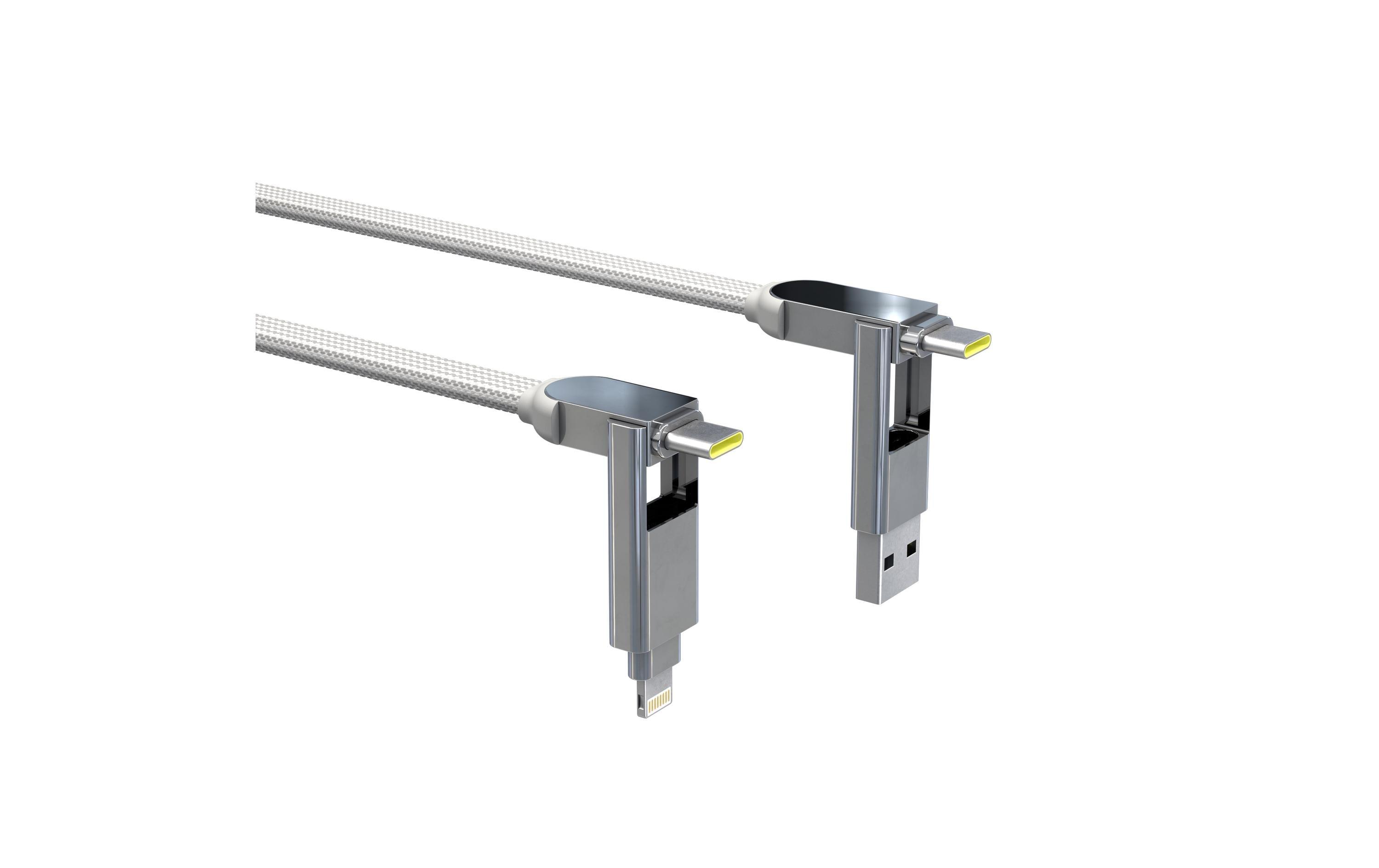 RollingSquare inCharge XL, 6in1, USB-A/-C, Micro-USB, Lightning 0.3 m