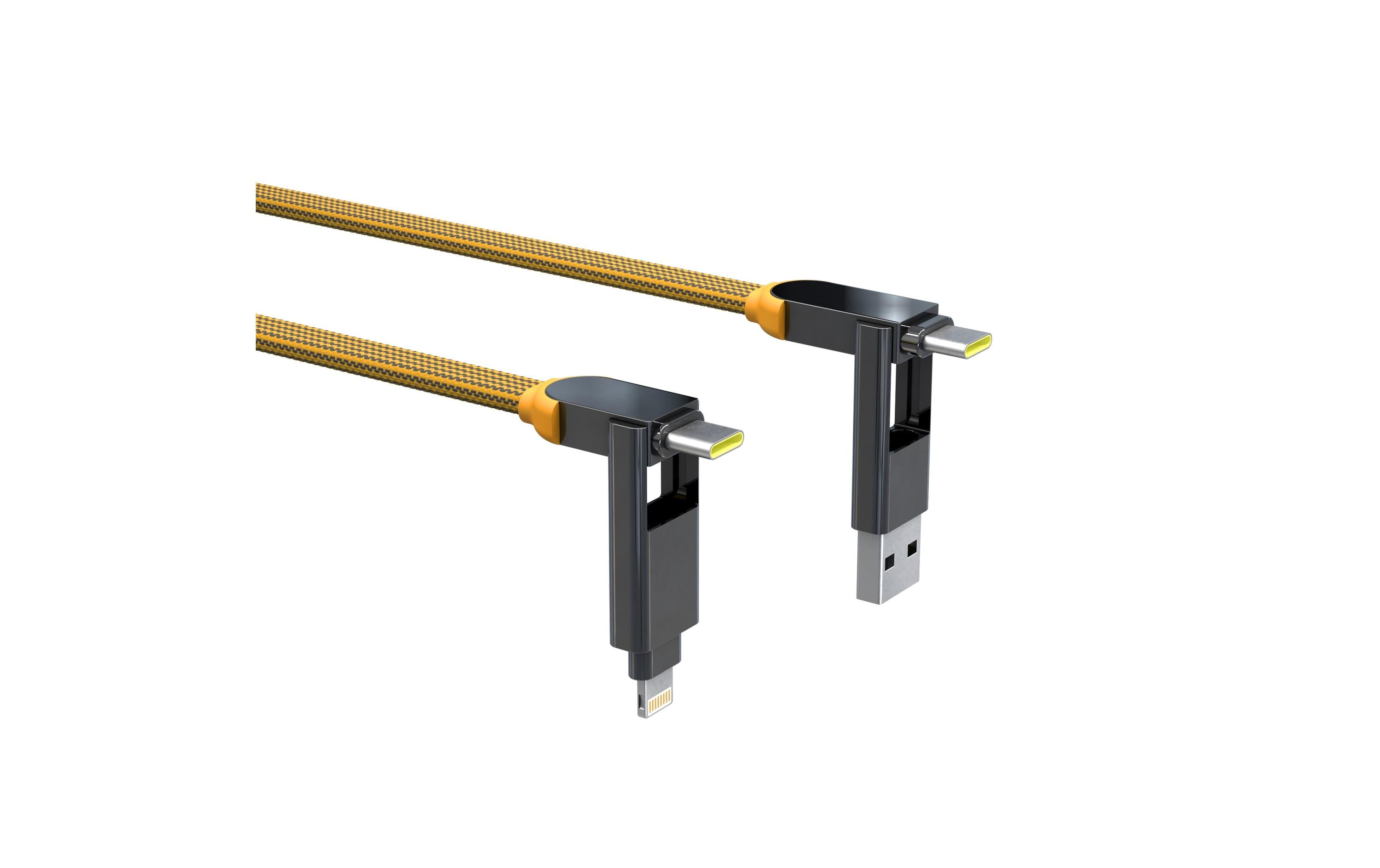 RollingSquare inCharge XL, 6in1, USB-A/-C, Micro-USB, Lightning 3 m