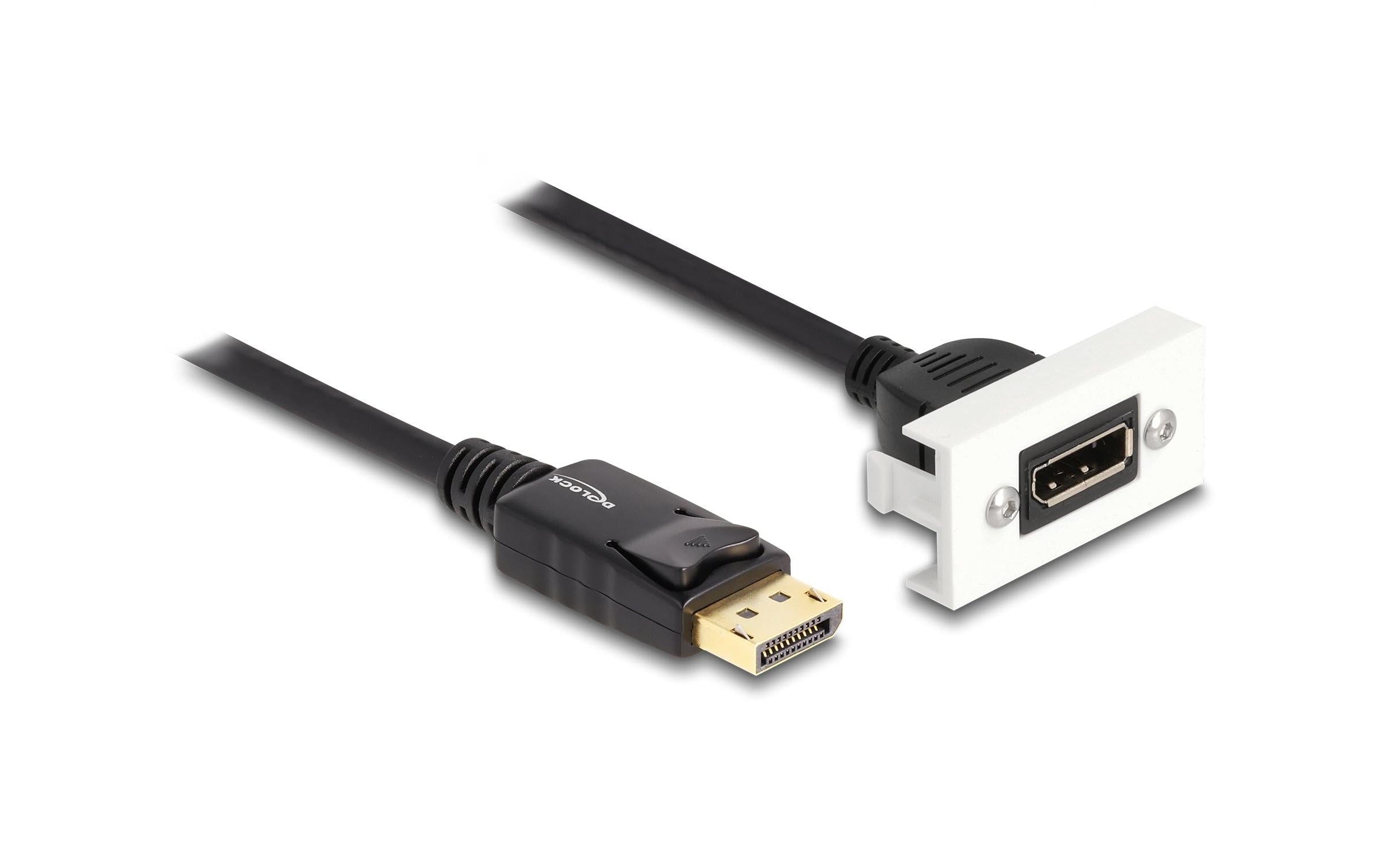 Delock Easy 45 DisplayPort 8K 30 Hz Modul mit Kabelpeitsche