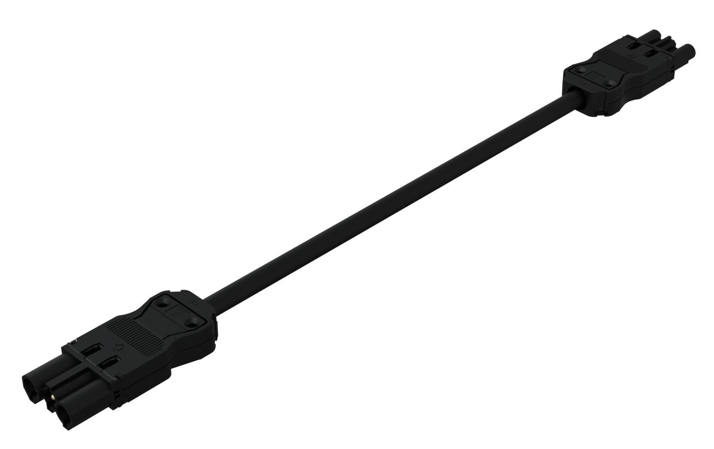 IB Connect Verlängerungskabel GST18I3 - GST18I3, 2 m Schwarz
