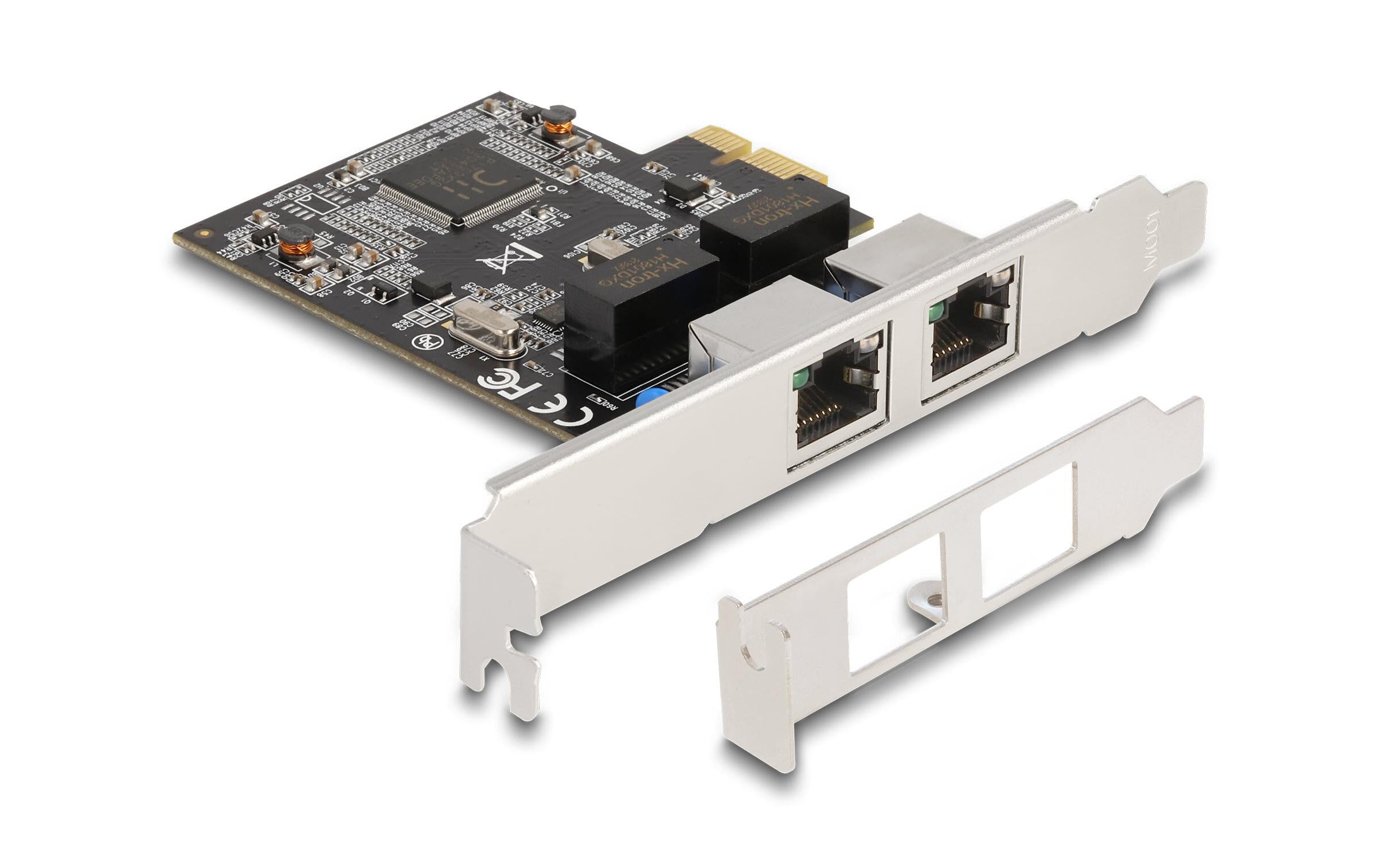 Delock Netzwerkkarte 2xRJ45 Gigabit PCI-Express x1