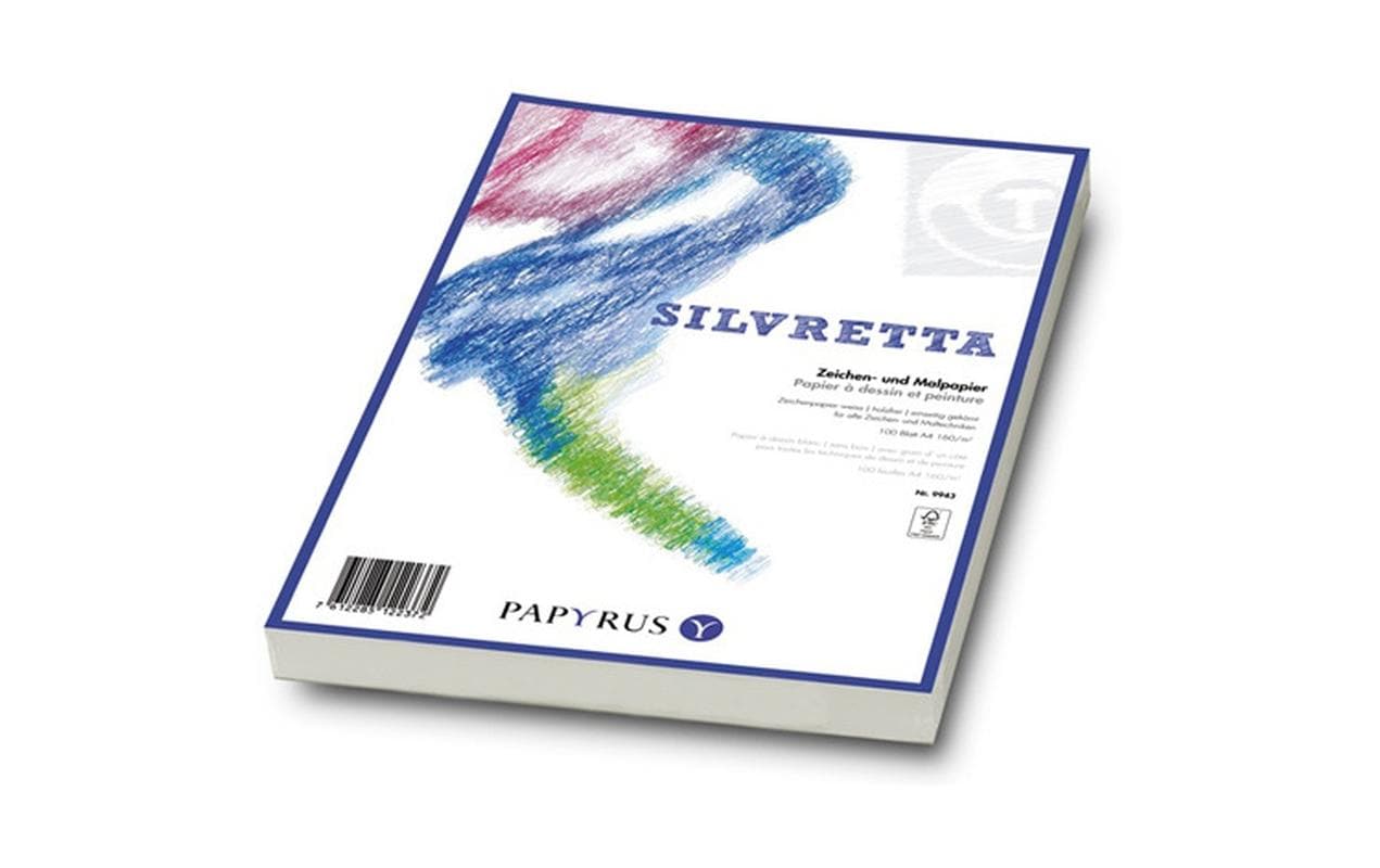 Papyrus Zeichenpapier Silvretta A2, 180 gm², 100 Blatt