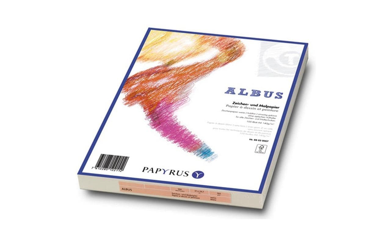 Papyrus Zeichenpapier Albus A3, 180 g/m², 100 Blatt
