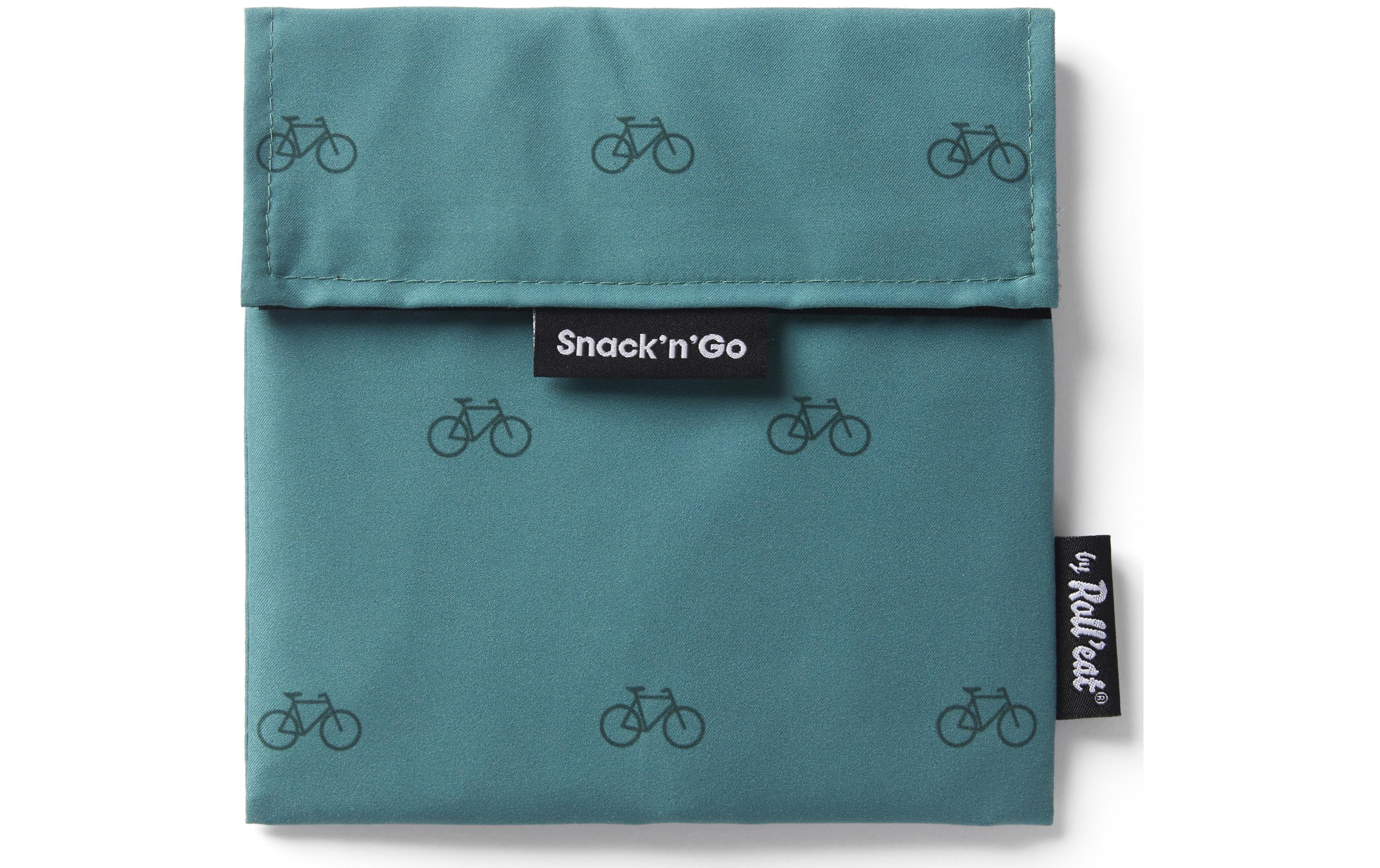 Roll'eat Lunchbeutel SnacknGo Icons Bike Blau