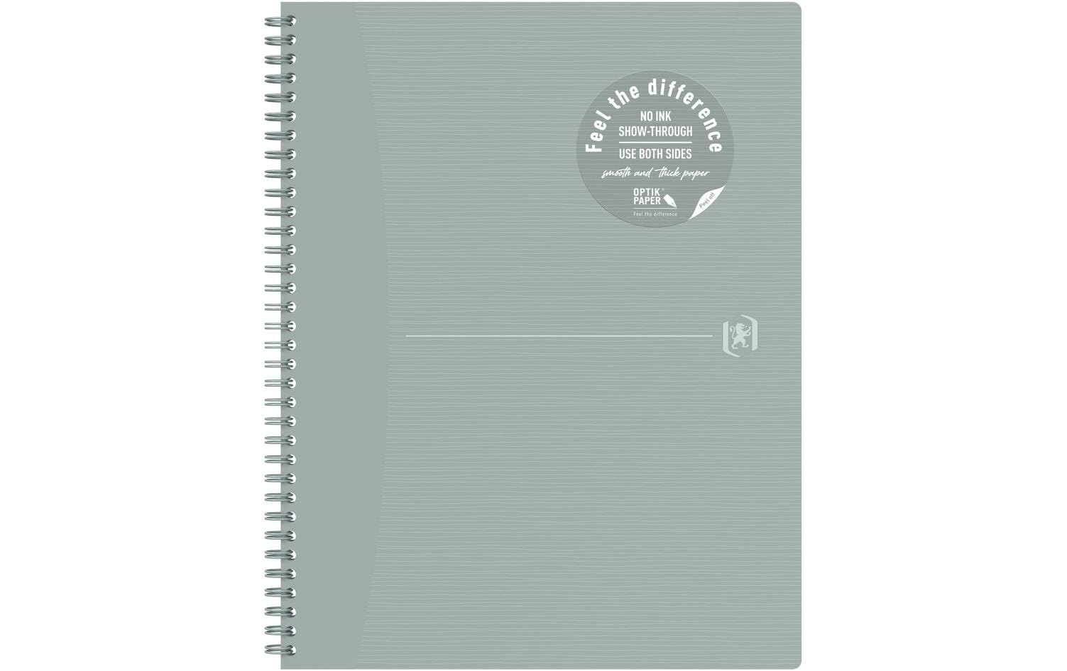 Oxford Notizbuch A4+, liniert, Hellgrau