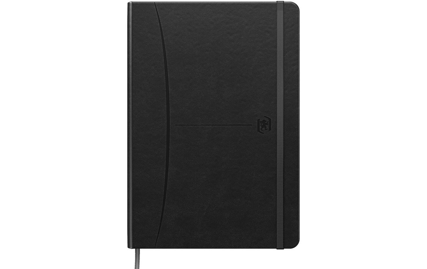 Oxford Notizbuch A5, liniert, Schwarz