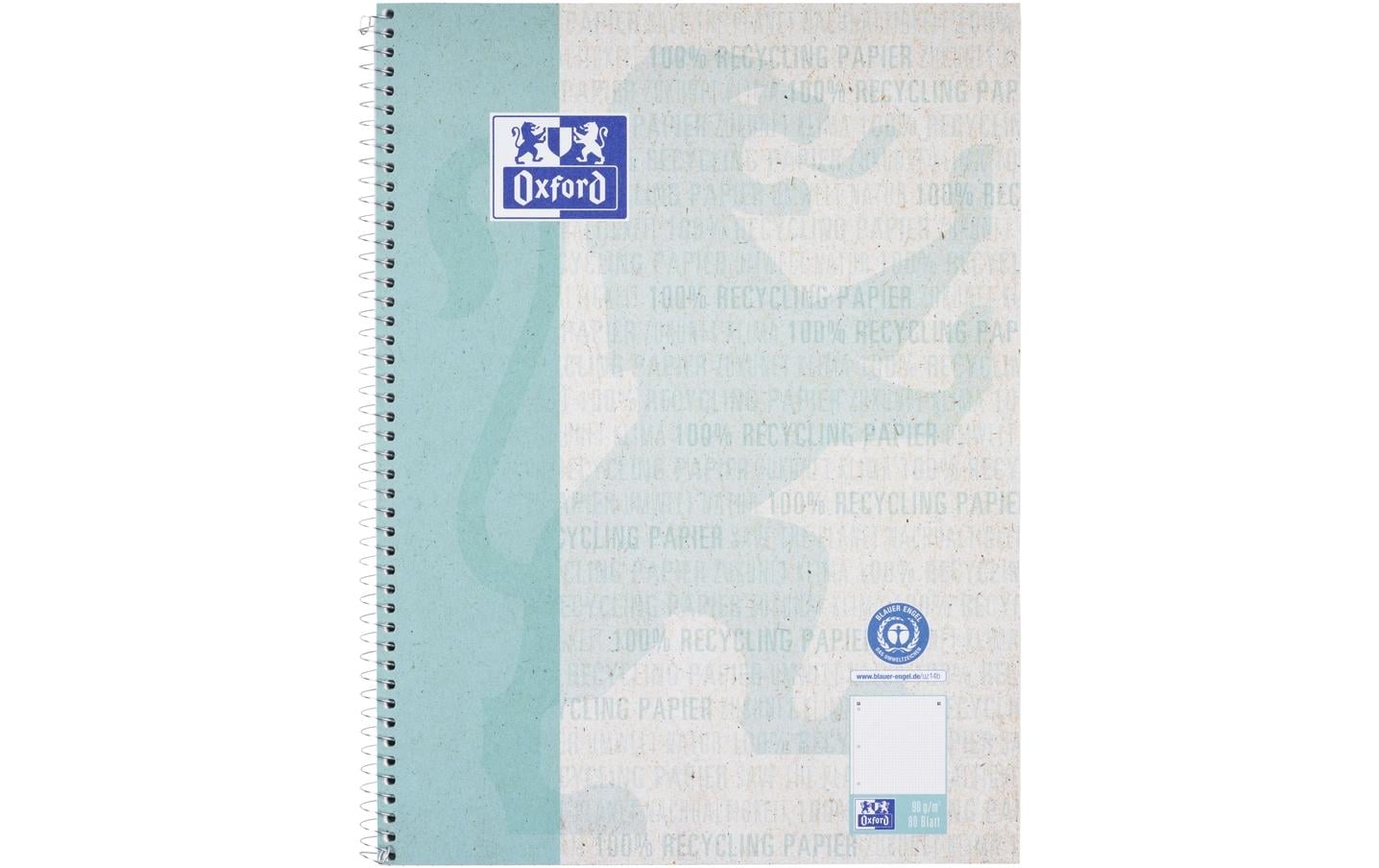 Oxford Notizbuch Collegeblock punktkariert, A4+, Blau