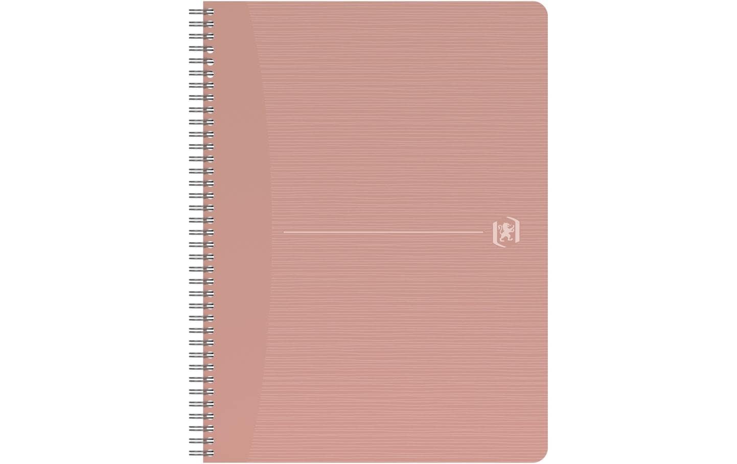 Oxford Notizheft Spiralheft kariert, Rosa